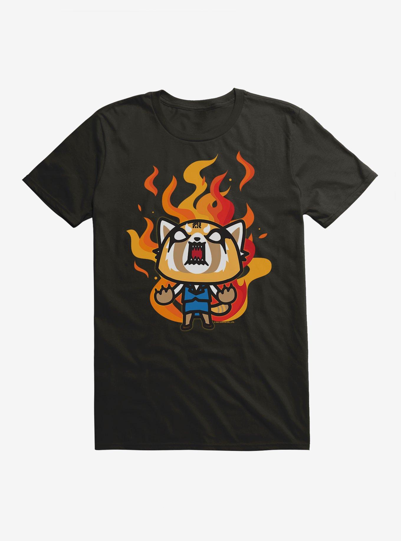 Aggretsuko Metal Rage T-Shirt, BLACK, hi-res