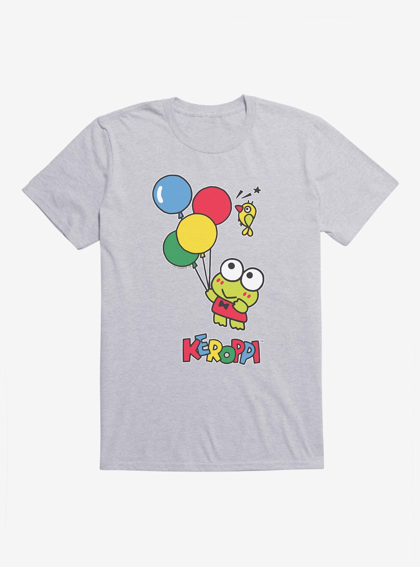 Keroppi Up and Up T-Shirt, ATHLETIC HEATHER, hi-res