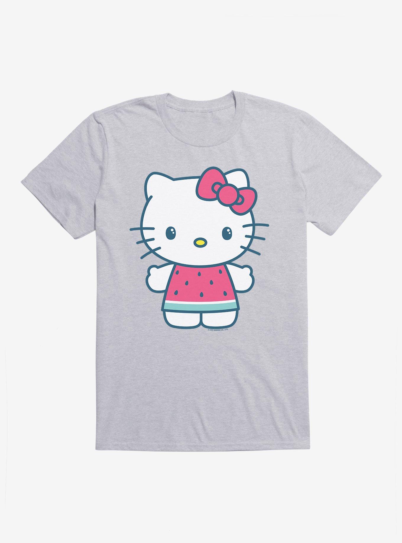 Hello Kitty Kawaii Vacation Watermelon Outfit T-Shirt, , hi-res