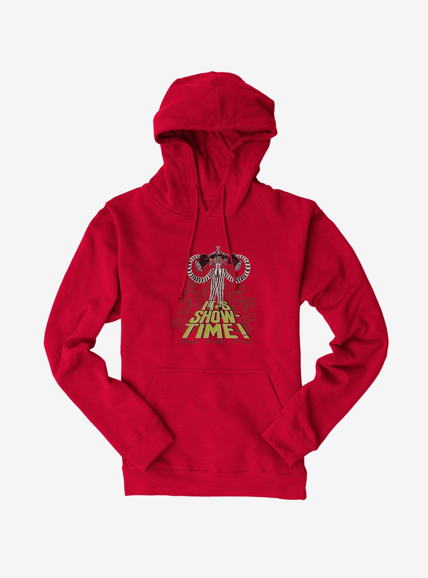Beetlejuice It's Showtime Hoodie, RED, hi-res