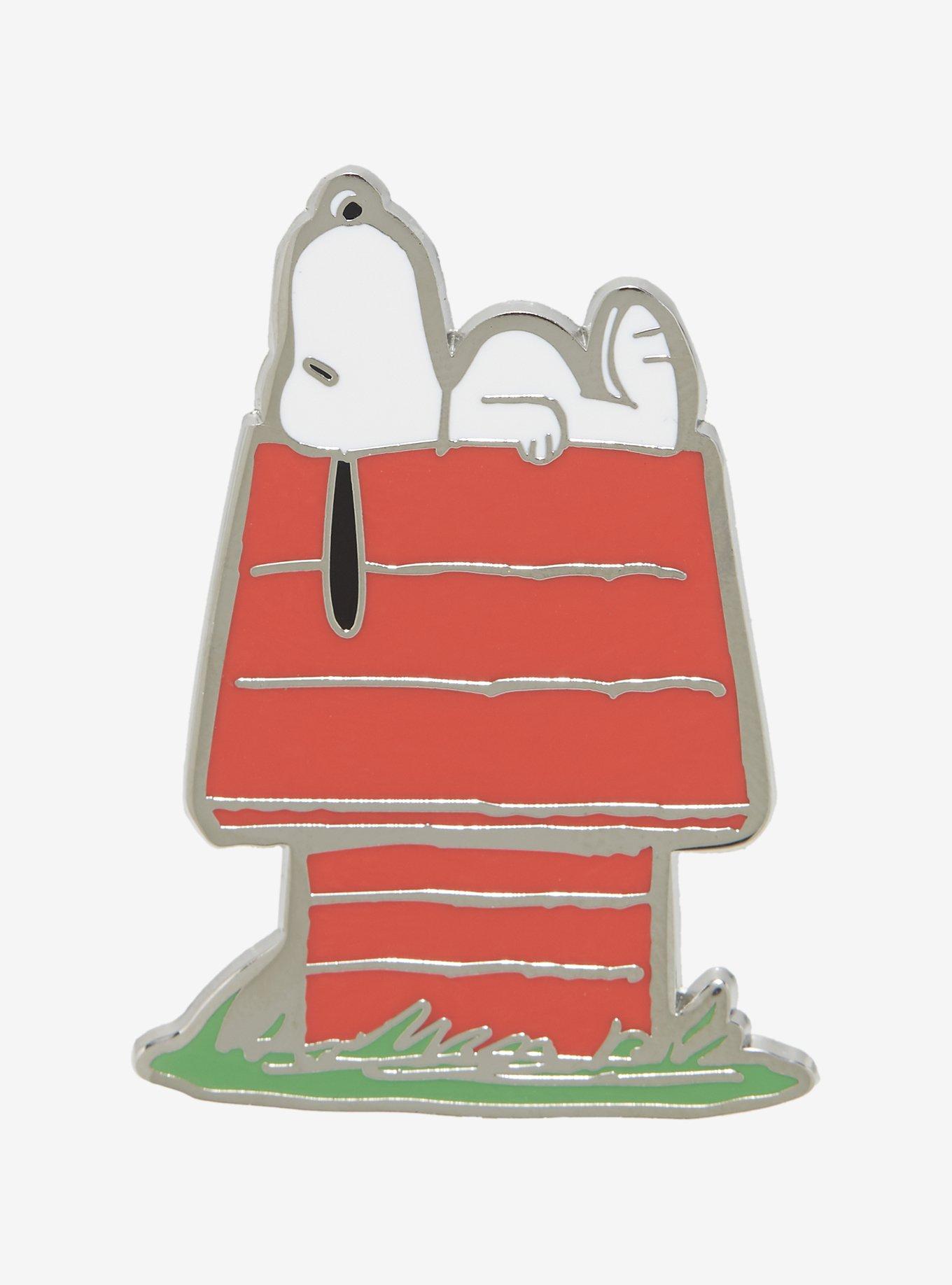 Peanuts Snoopy On House Enamel Pin, , hi-res