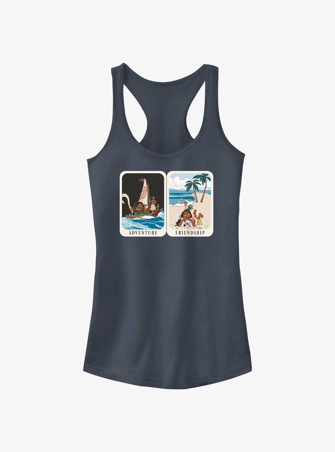 Disney Moana Tarot Card Adventure Friendship Girls Tank