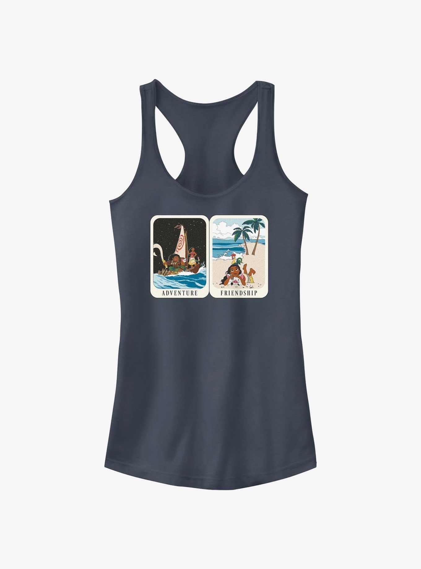 Disney Moana Tarot Card Adventure Friendship Girls Tank, INDIGO, hi-res