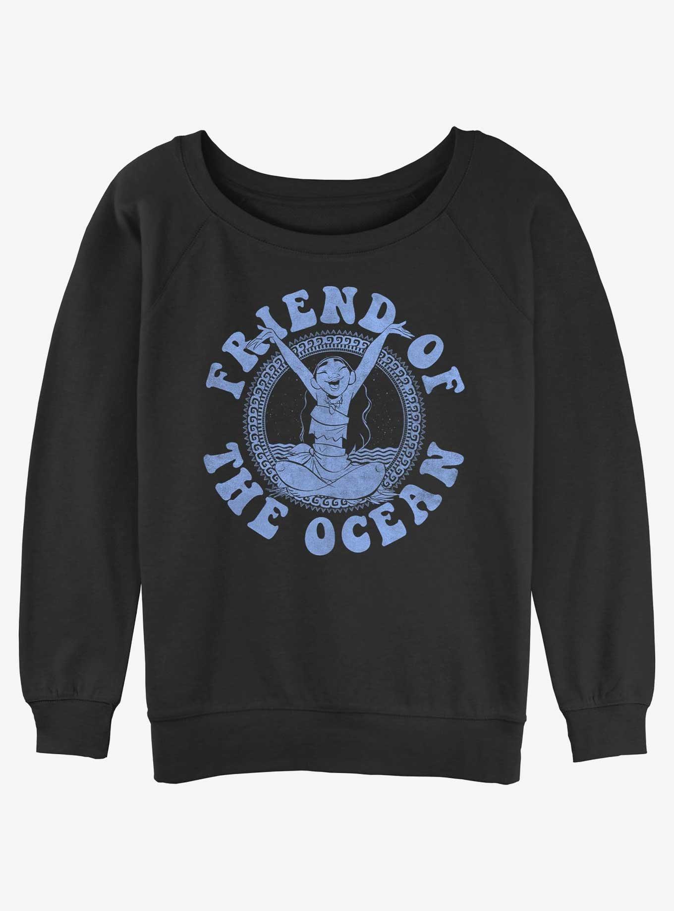 Disney Moana Ocean Friend Girls Slouchy Sweatshirt