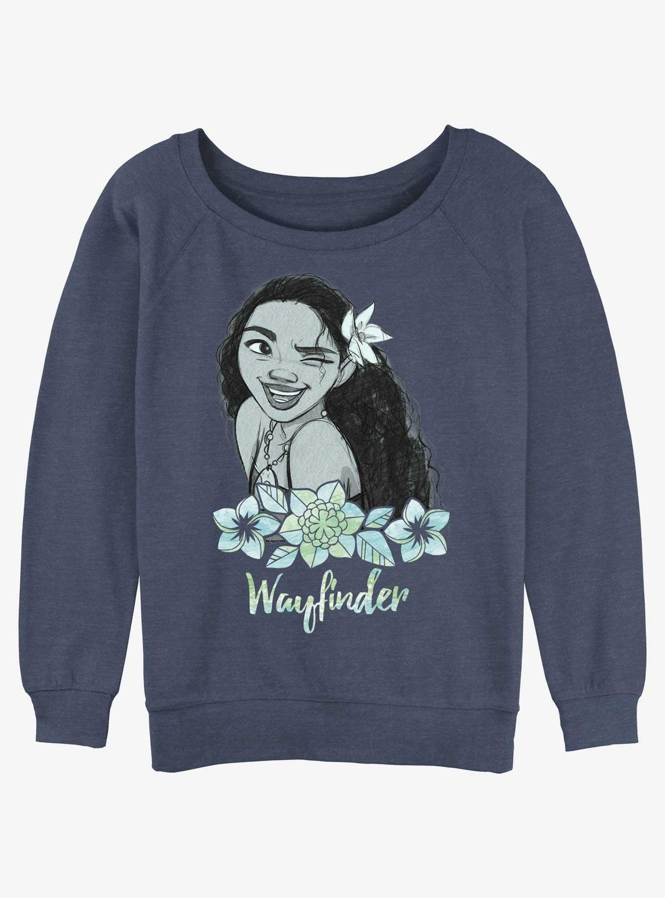 Disney Moana Wayfinder Girls Slouchy Sweatshirt, , hi-res