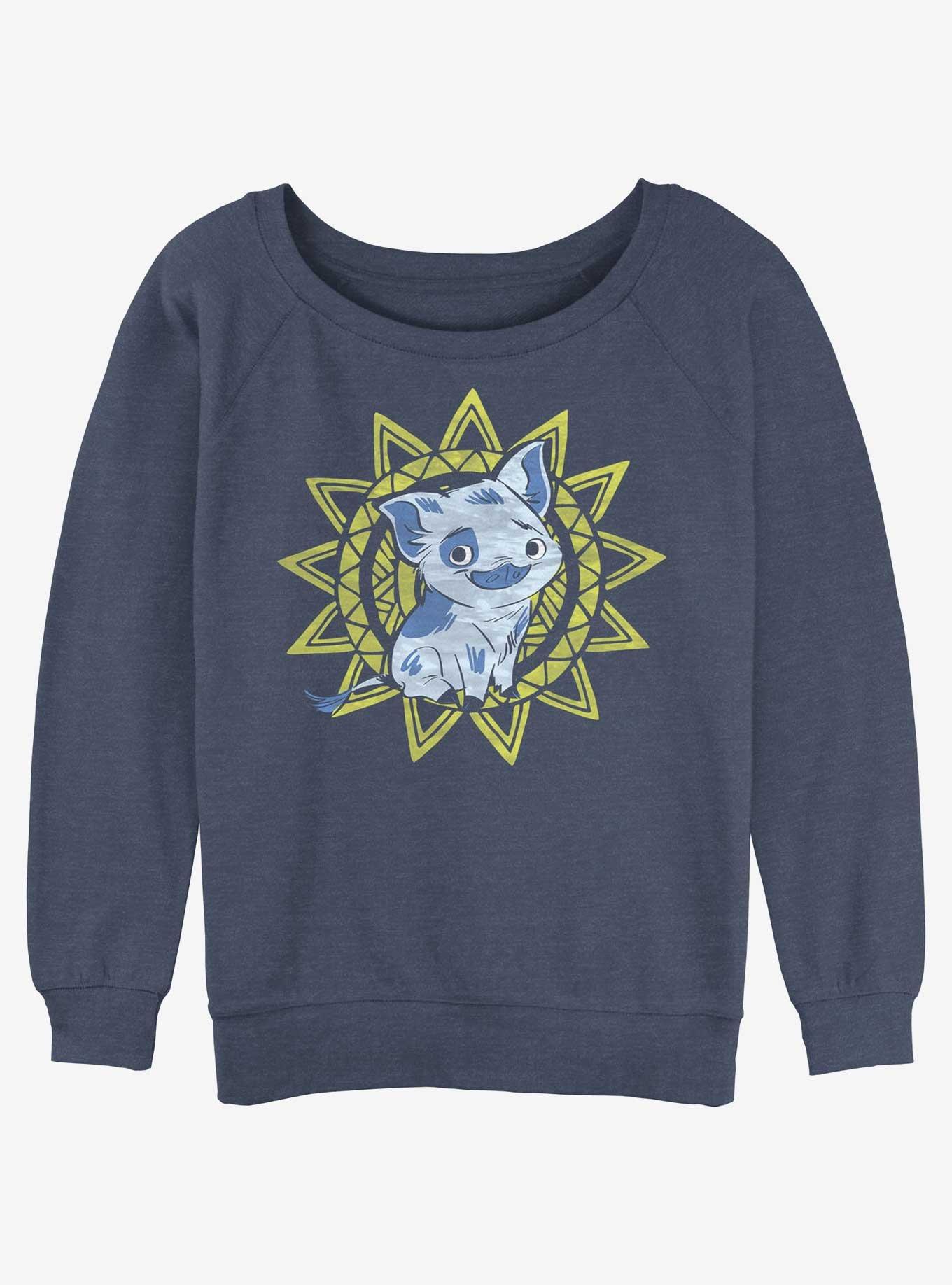 Disney Moana Sunny Pua Girls Slouchy Sweatshirt