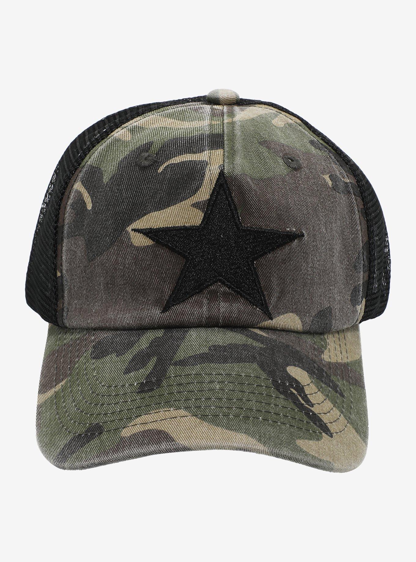 Camo Star Trucker Hat | Hot Topic