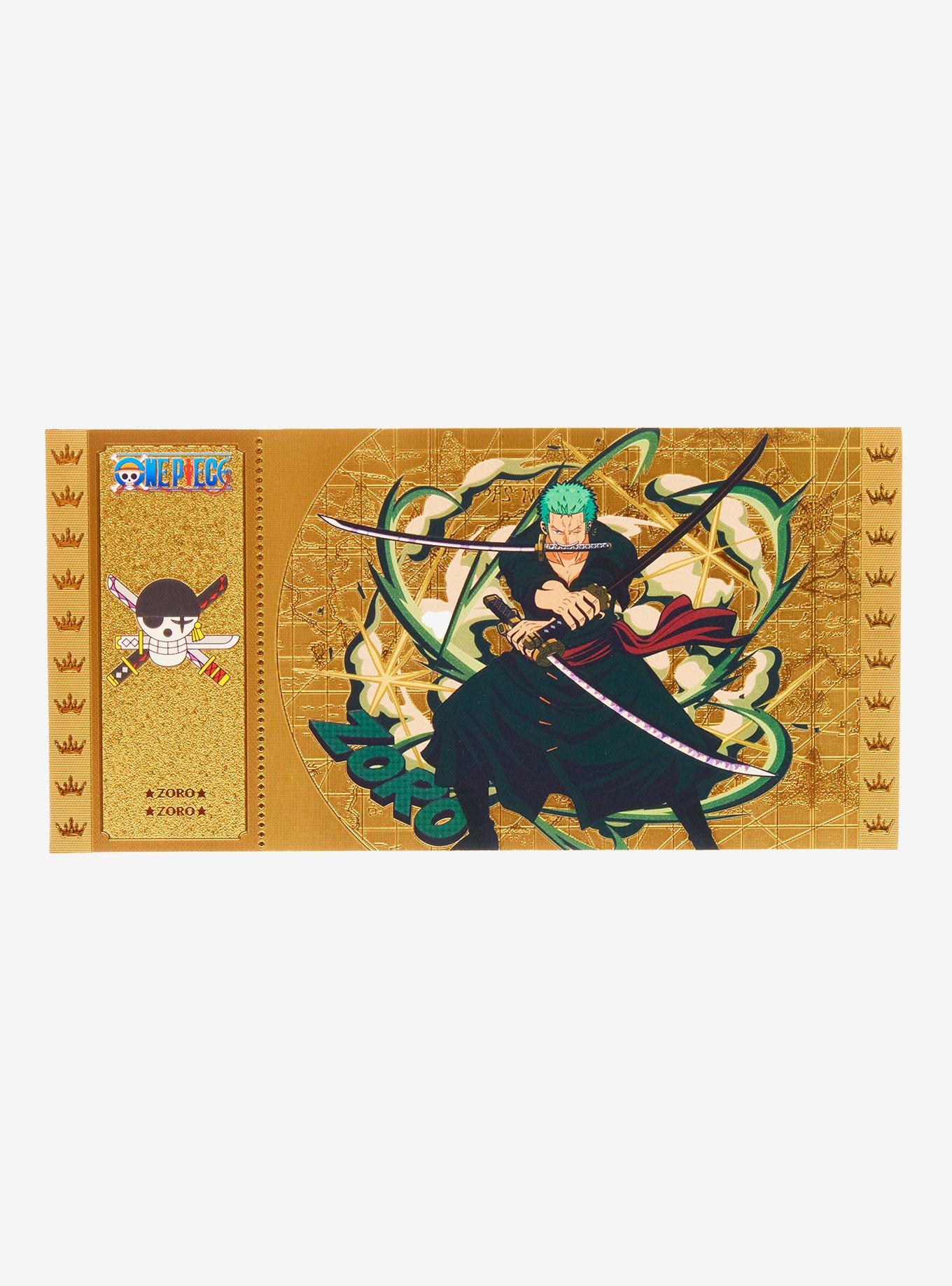 Cartoon Kingdom One Piece Zoro Collectible Golden Ticket, , hi-res