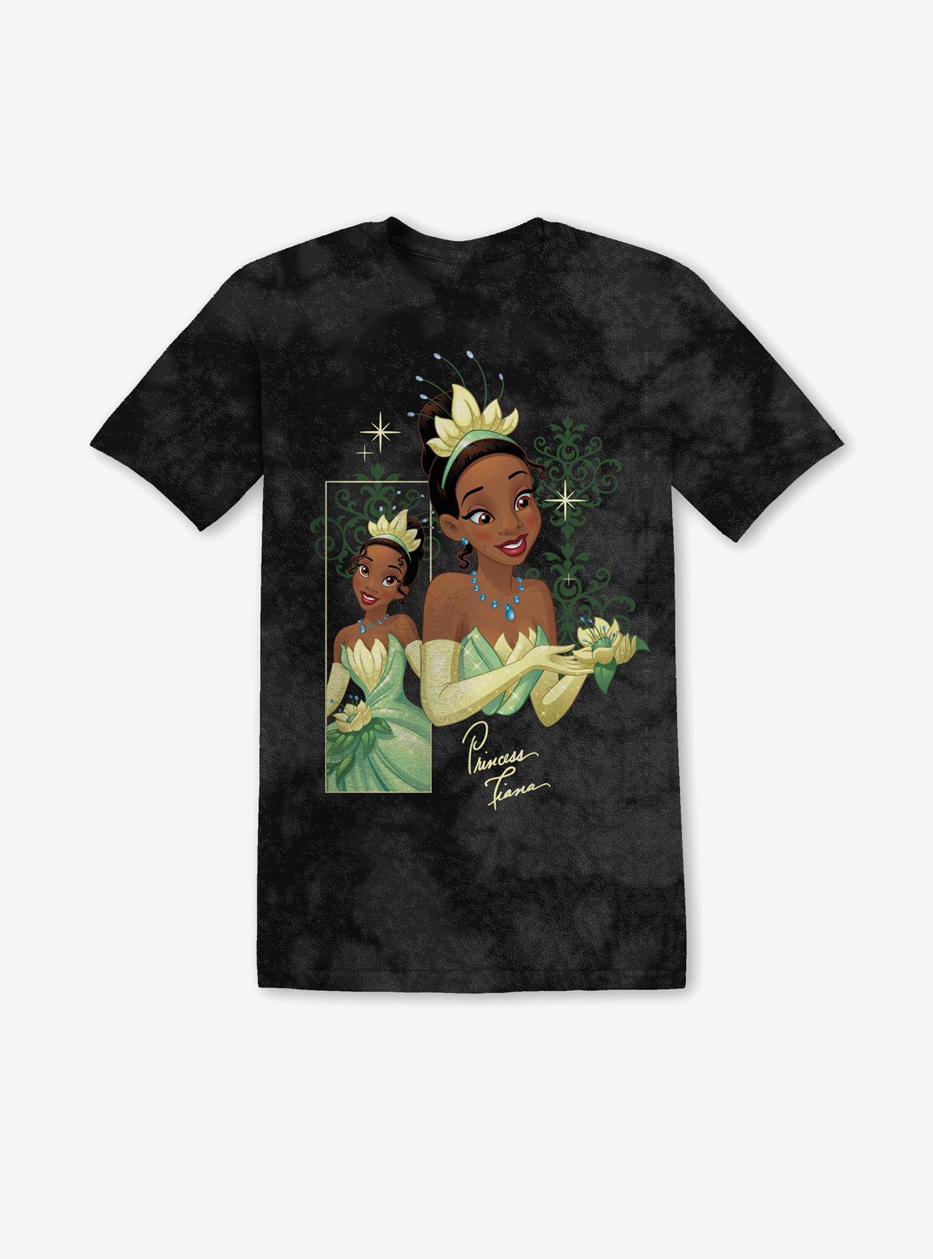 Disney The Princess And The Frog Portrait Dark Wash Boyfriend Fit Girls T-Shirt, , hi-res