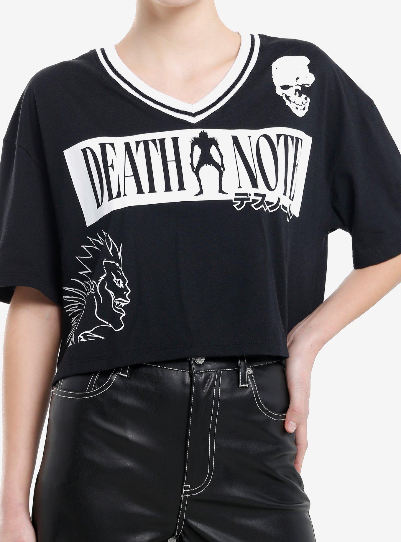 Death Note Varsity Girls Crop T-Shirt, , hi-res