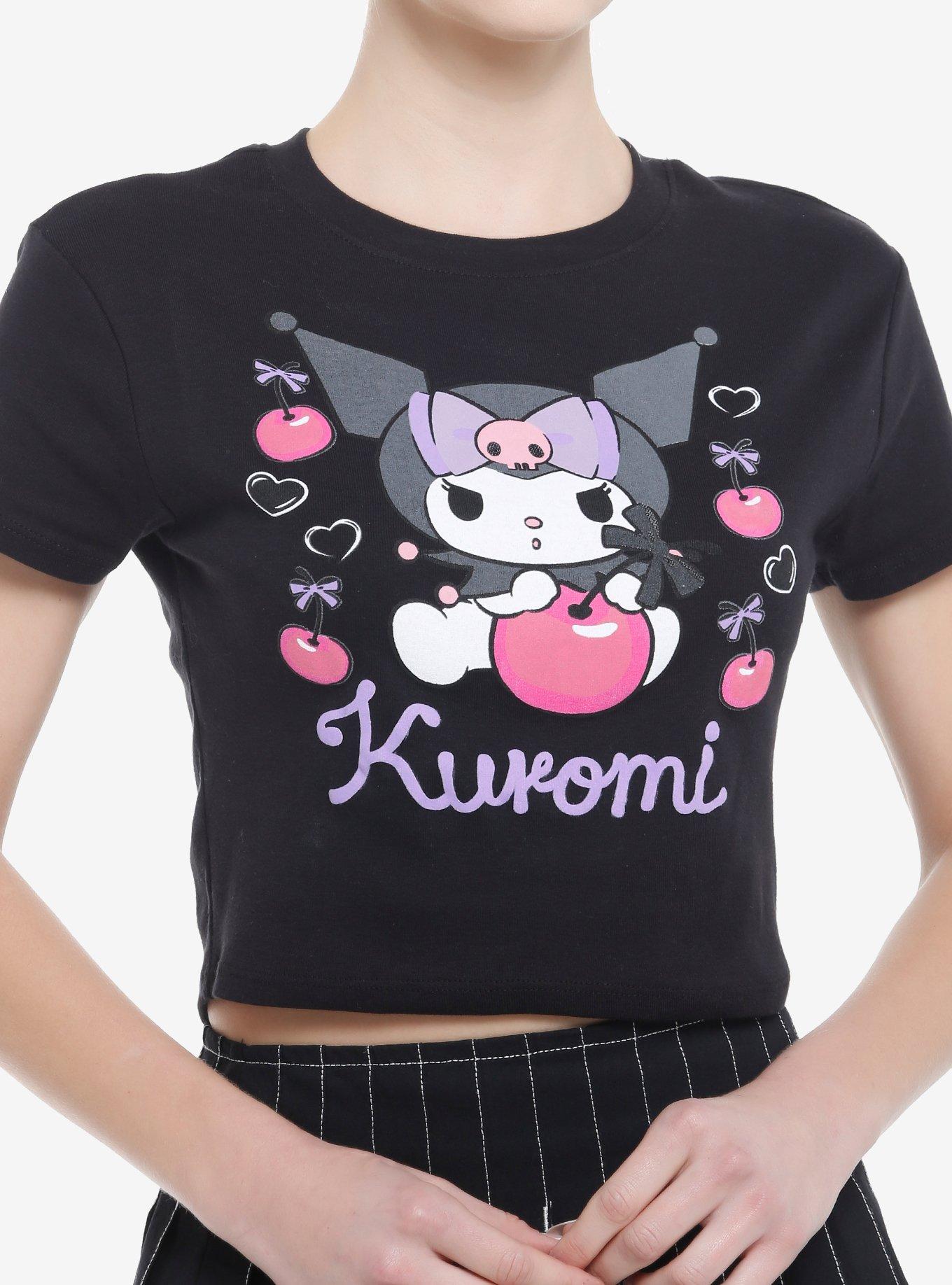 Kuromi Cherries Girls Baby T-Shirt, , hi-res