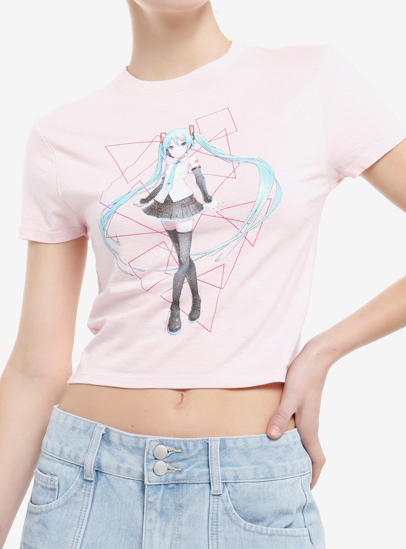 Hatsune Miku Glitter Shapes Girls Baby T-Shirt, , hi-res