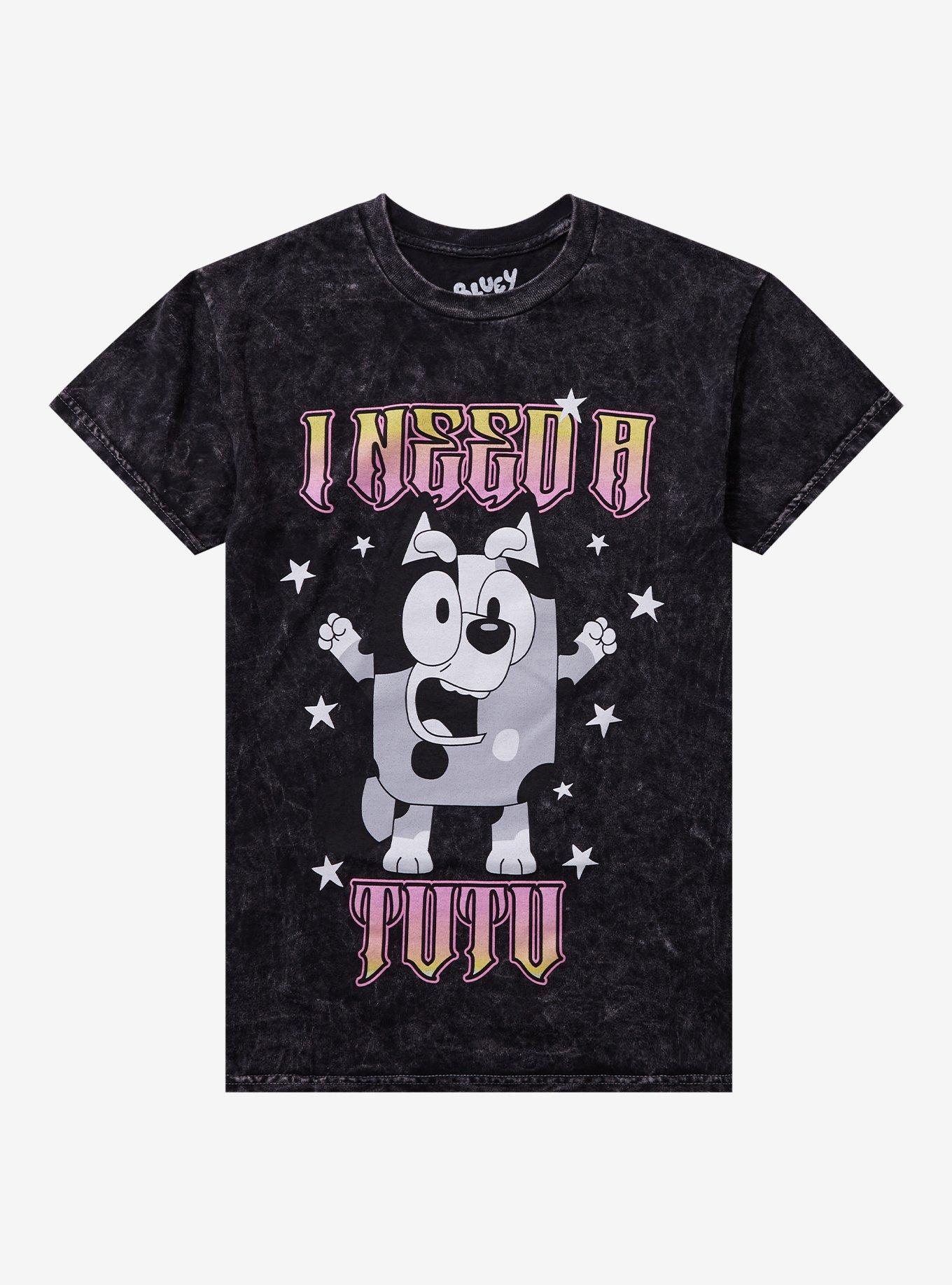 Bluey Muffin I Need A Tutu Boyfriend Fit Girls T-Shirt