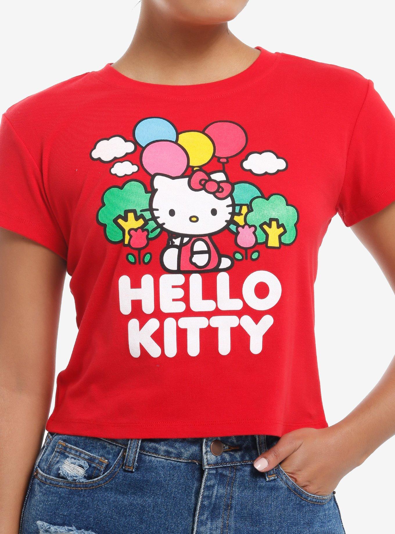 Hello Kitty Balloons Red Girls Baby T-Shirt, , hi-res