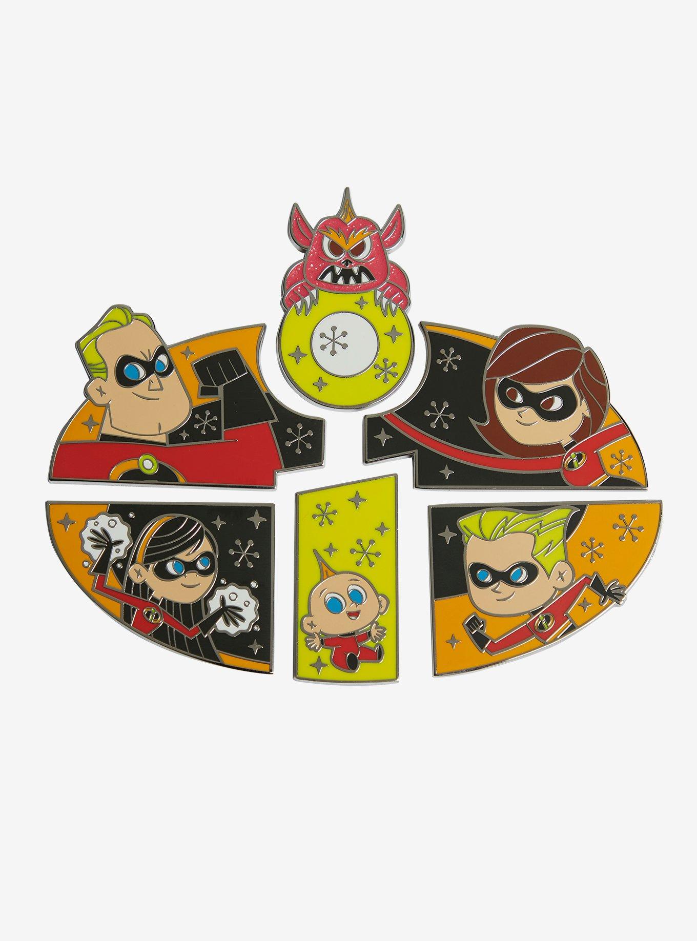 Loungefly Disney Pixar The Incredibles Character Logo Blind Box Enamel Pin, , hi-res