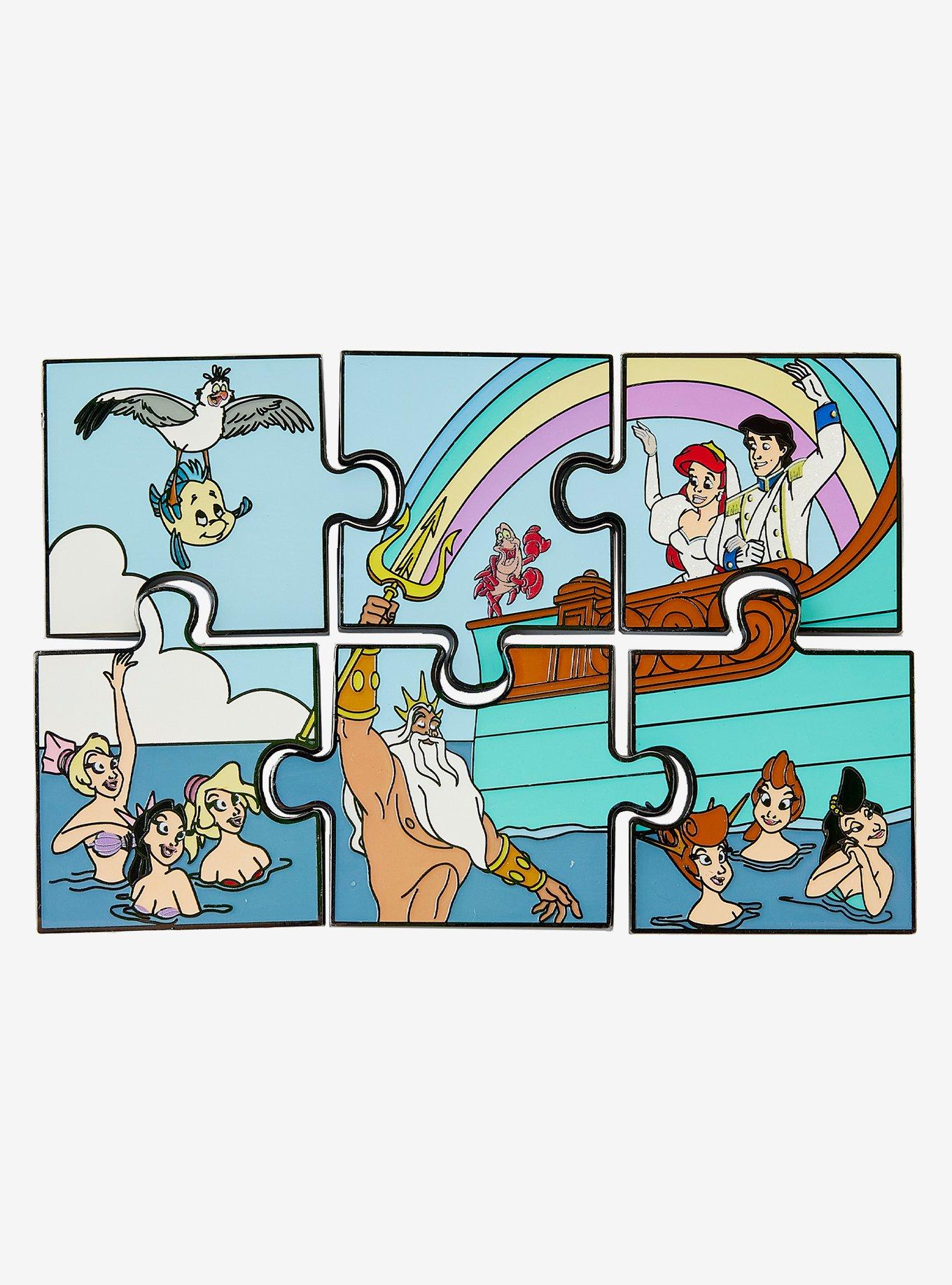 Loungefly Disney The Little Mermaid Puzzle Blind Box Enamel Pin, , hi-res