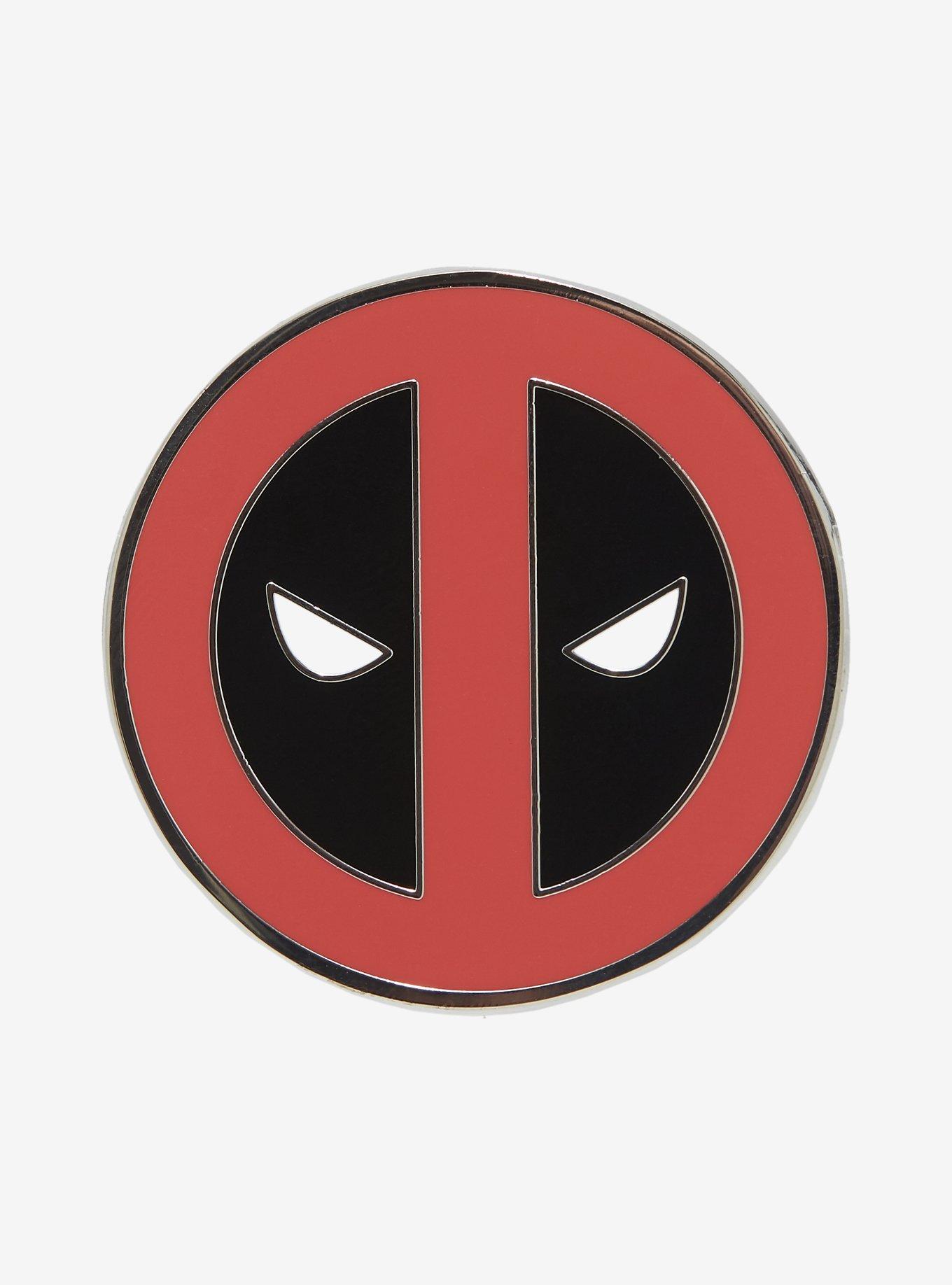 Marvel Deadpool Logo Enamel Pin, , hi-res