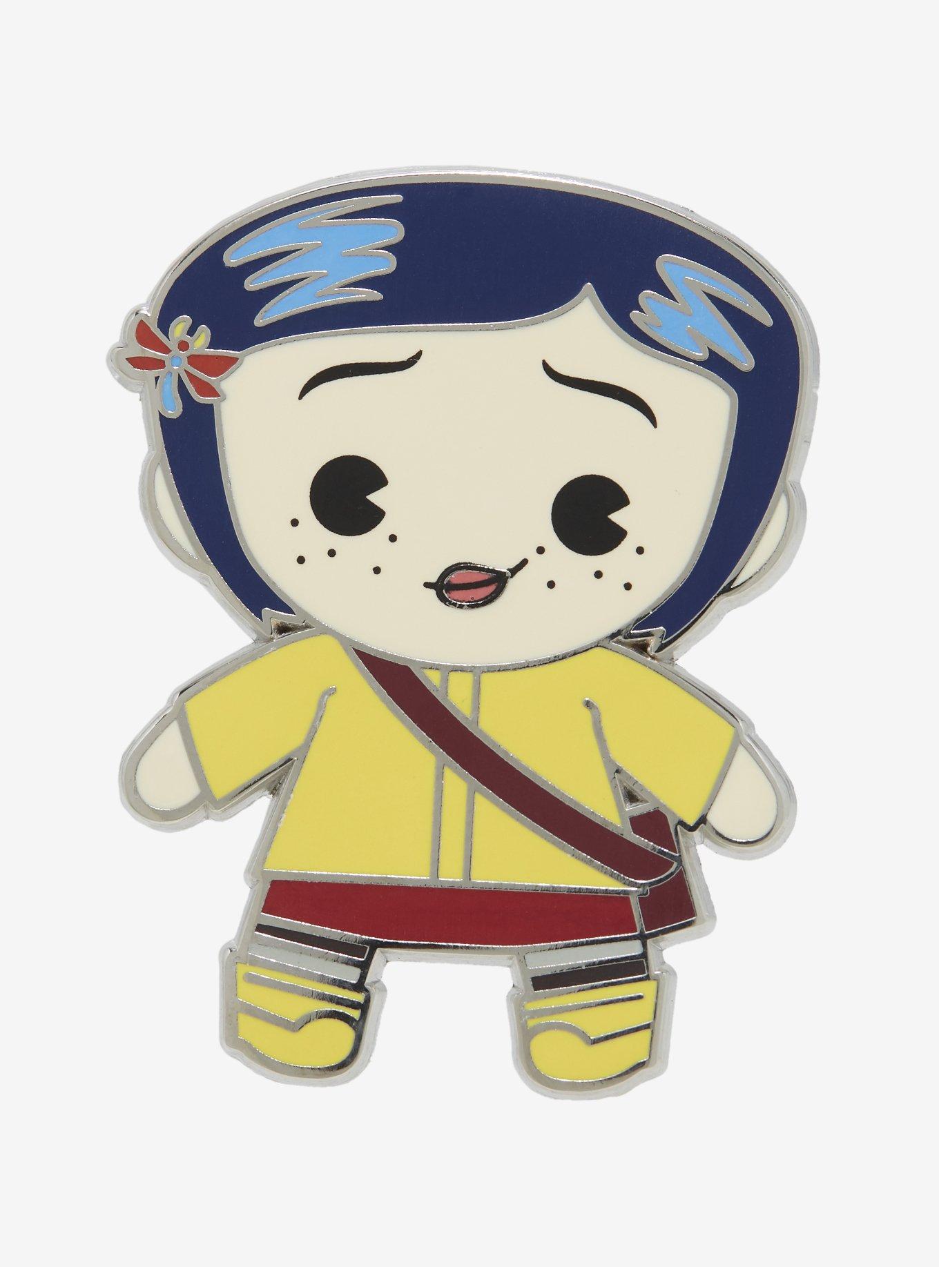 Coraline Chibi Coraline Enamel Pin, , hi-res