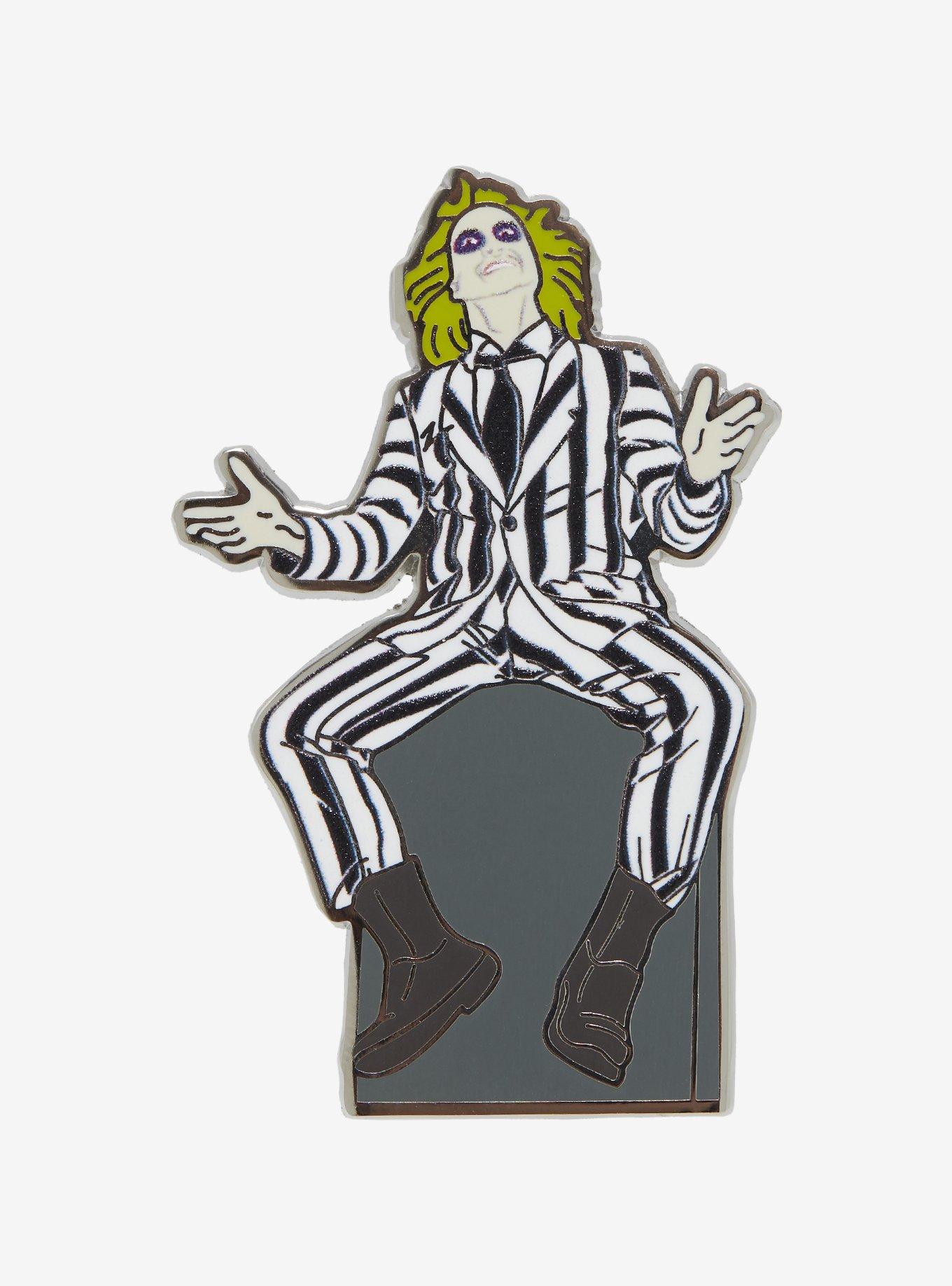 Beetlejuice Tombstone Enamel Pin, , hi-res