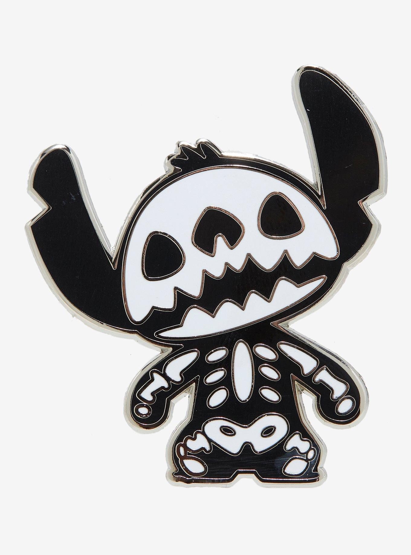 Disney Stitch Skeleton Enamel Pin, , hi-res