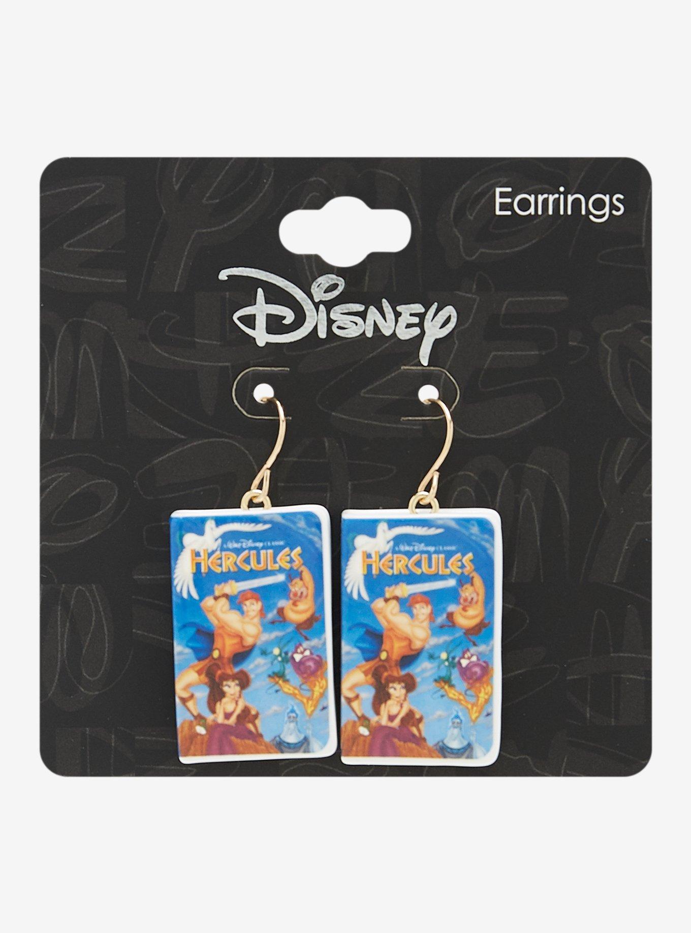 Disney Hercules VHS Drop Earrings, , hi-res