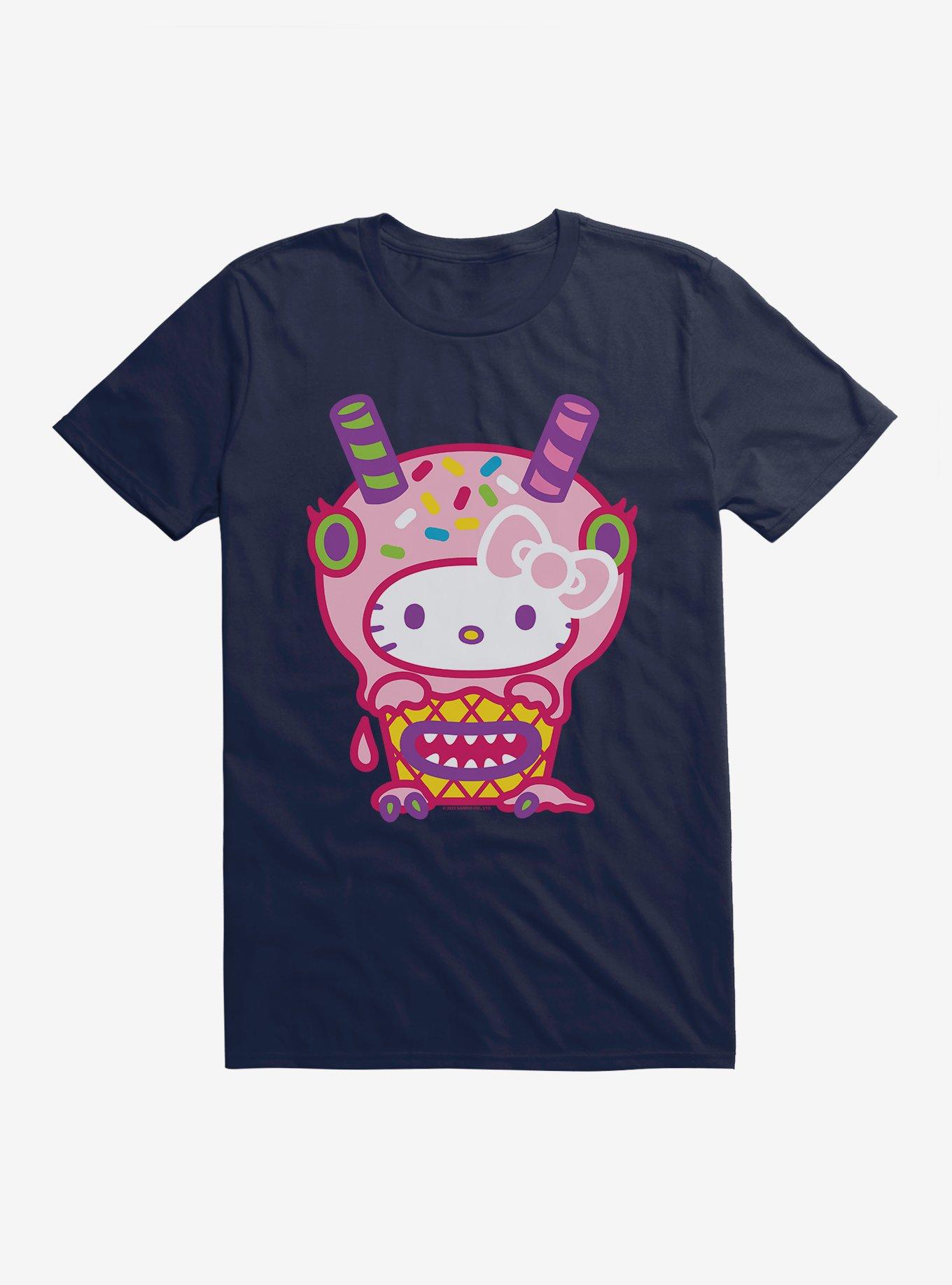 Hello Kitty Sweet Kaiju Cupcake T-Shirt, NAVY, hi-res