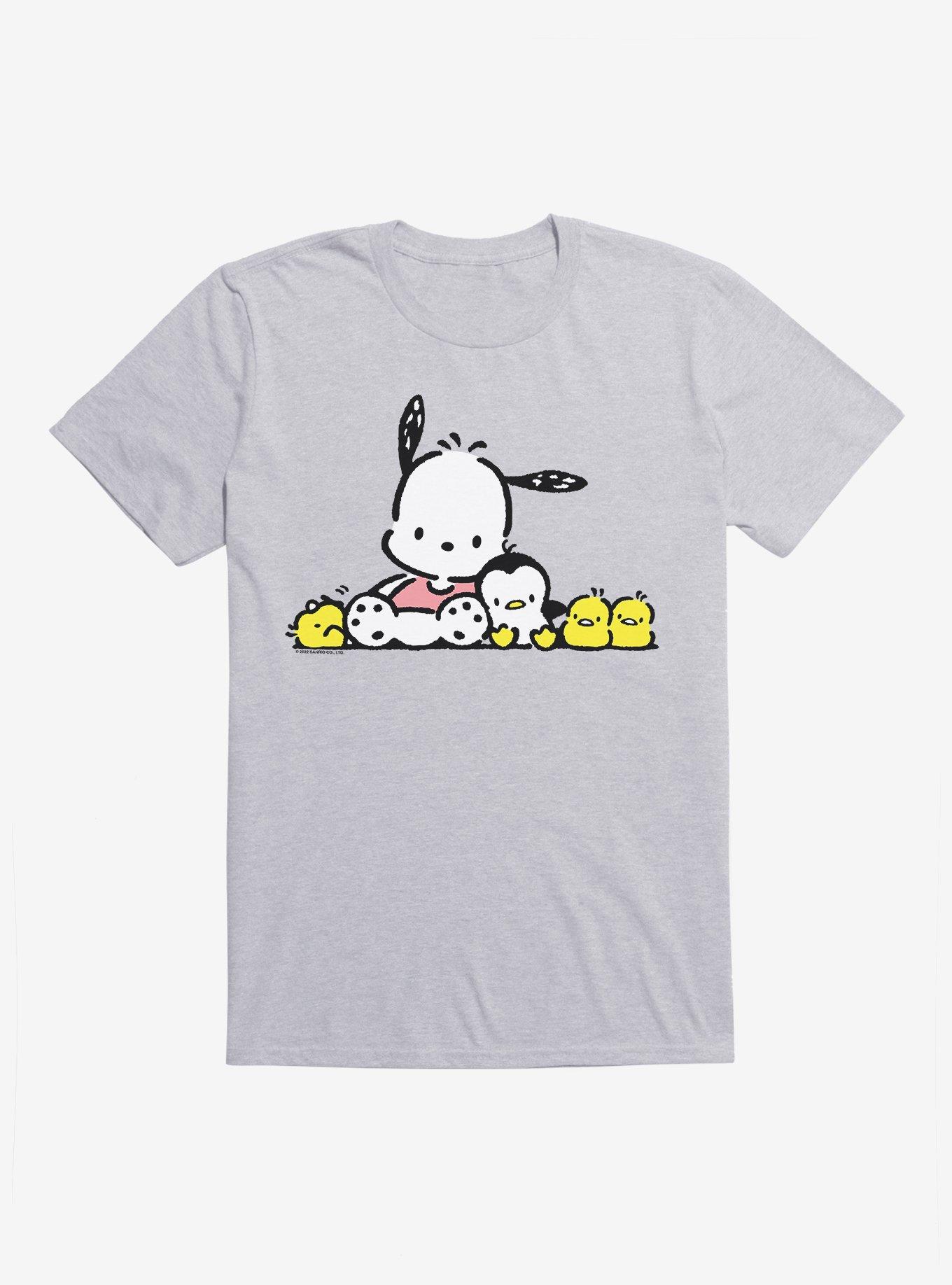 Pochacco Summer Friends T-Shirt, ATHLETIC HEATHER, hi-res