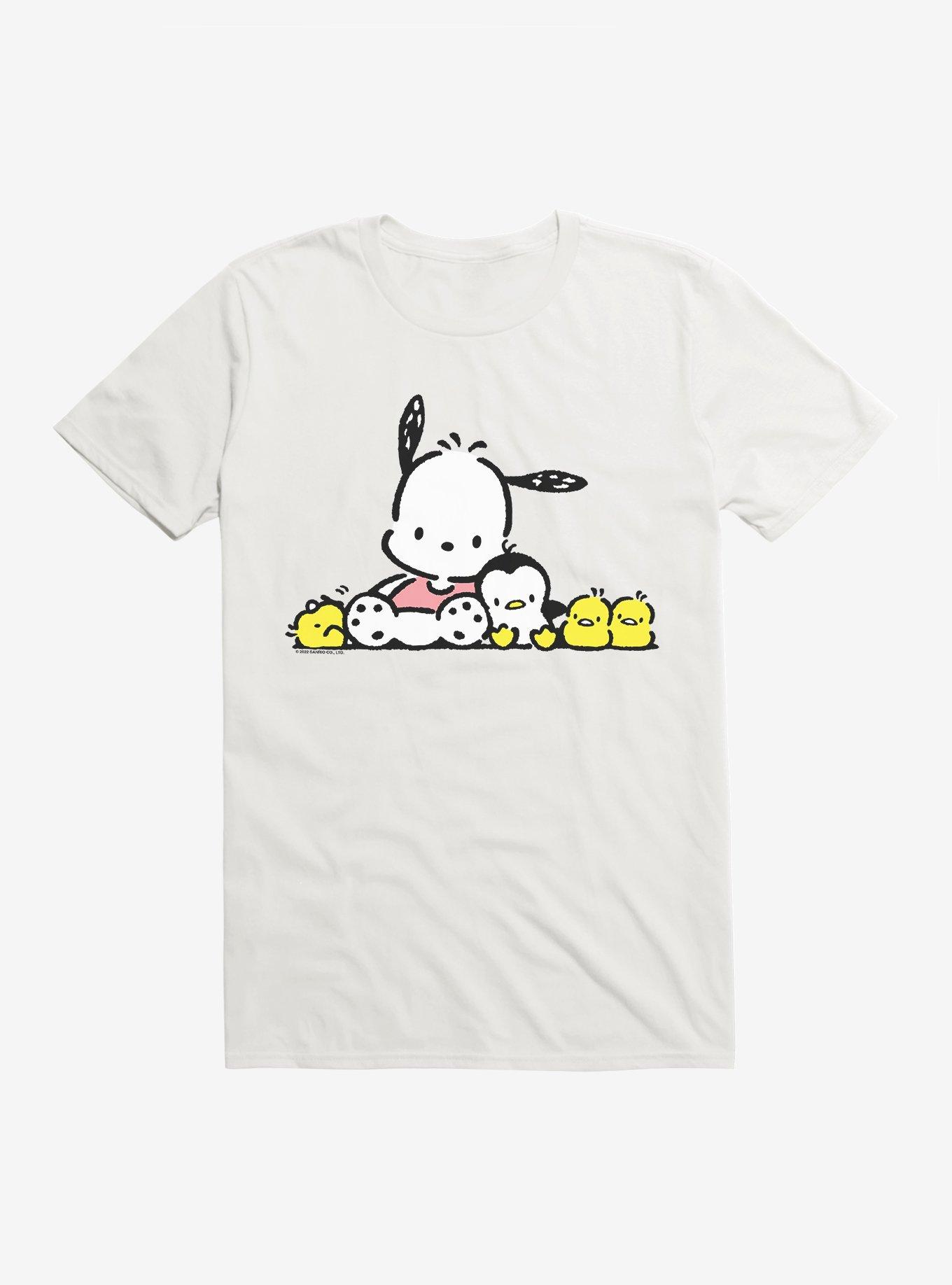 Pochacco Summer Friends T-Shirt, WHITE, hi-res