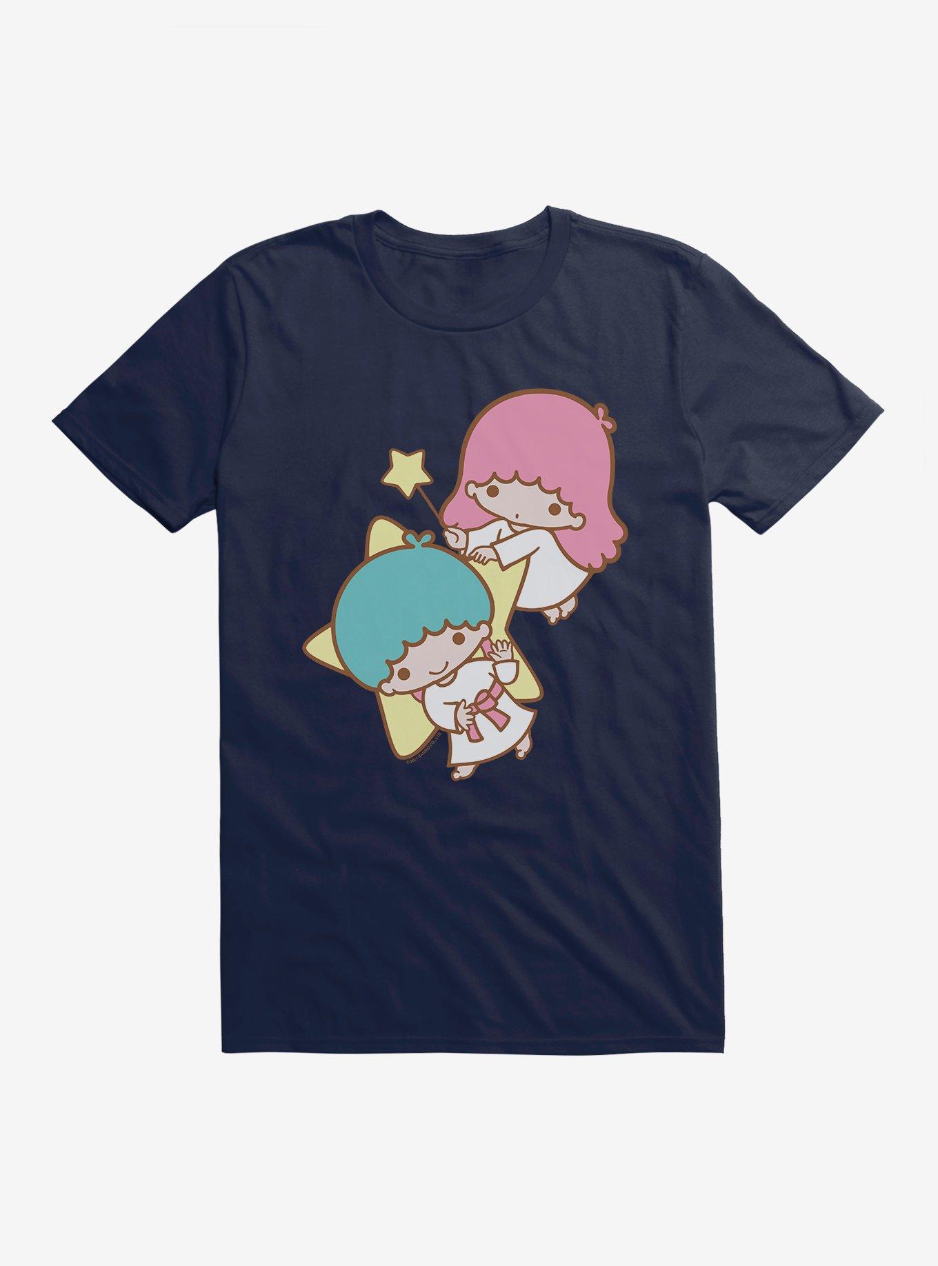 Little Twin Stars Waving T-Shirt, NAVY, hi-res