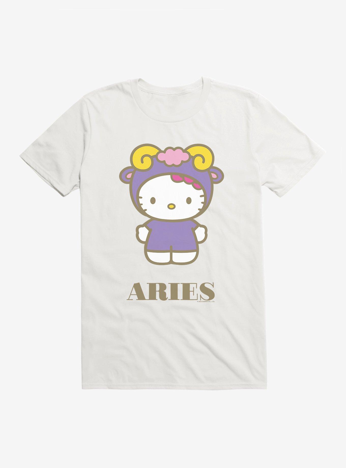 Hello Kitty Star Sign Aries T-Shirt, WHITE, hi-res