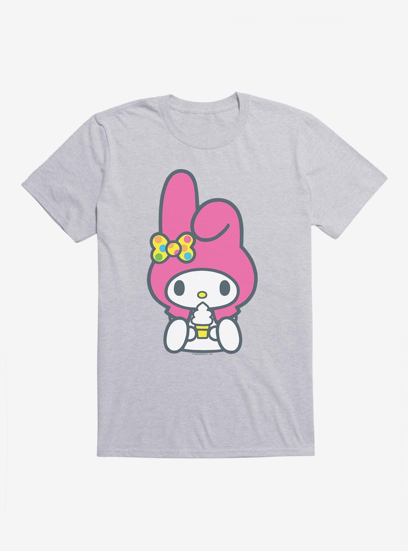 My Melody Loves Ice Cream T-Shirt, ATHLETIC HEATHER, hi-res