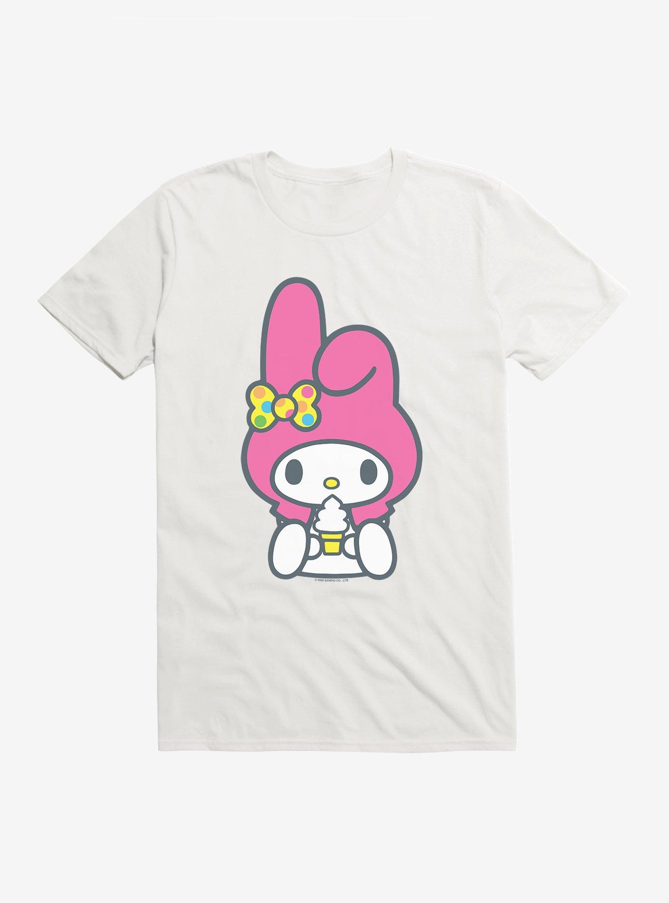 My Melody Loves Ice Cream T-Shirt, WHITE, hi-res