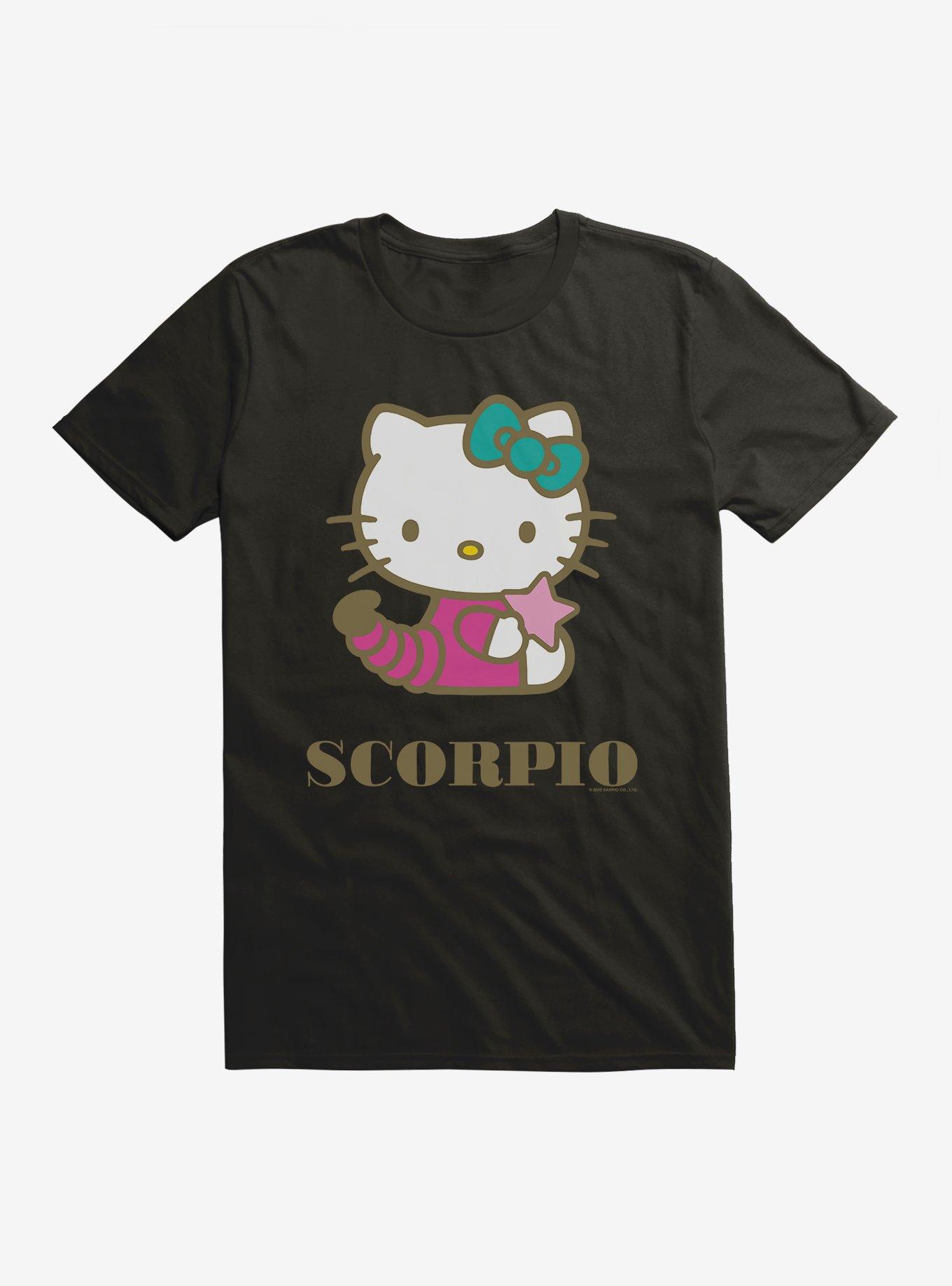 Hello Kitty Star Sign Scorpio T-Shirt, BLACK, hi-res