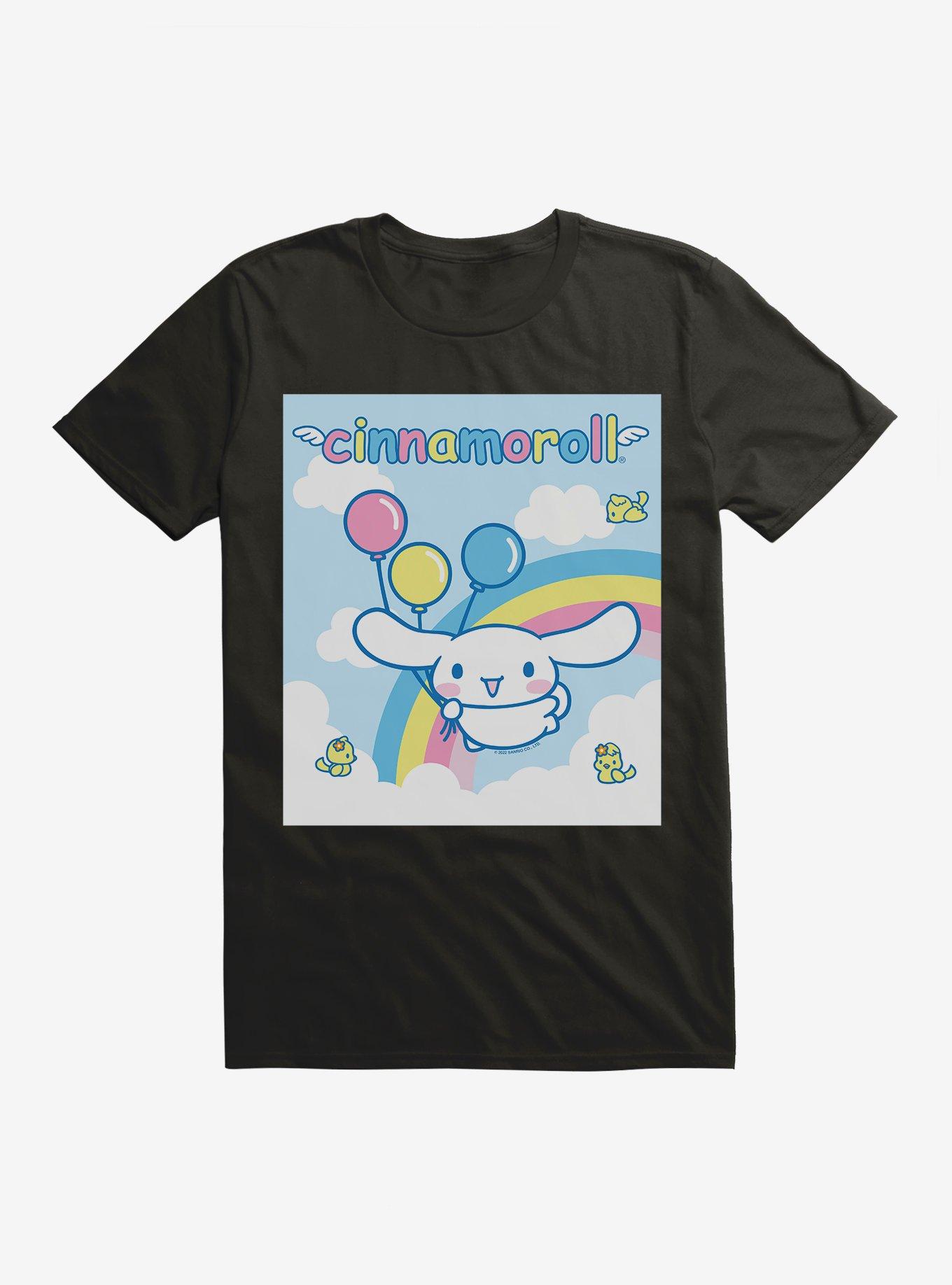 Cinnamoroll Balloons And Rainbow T-Shirt, , hi-res