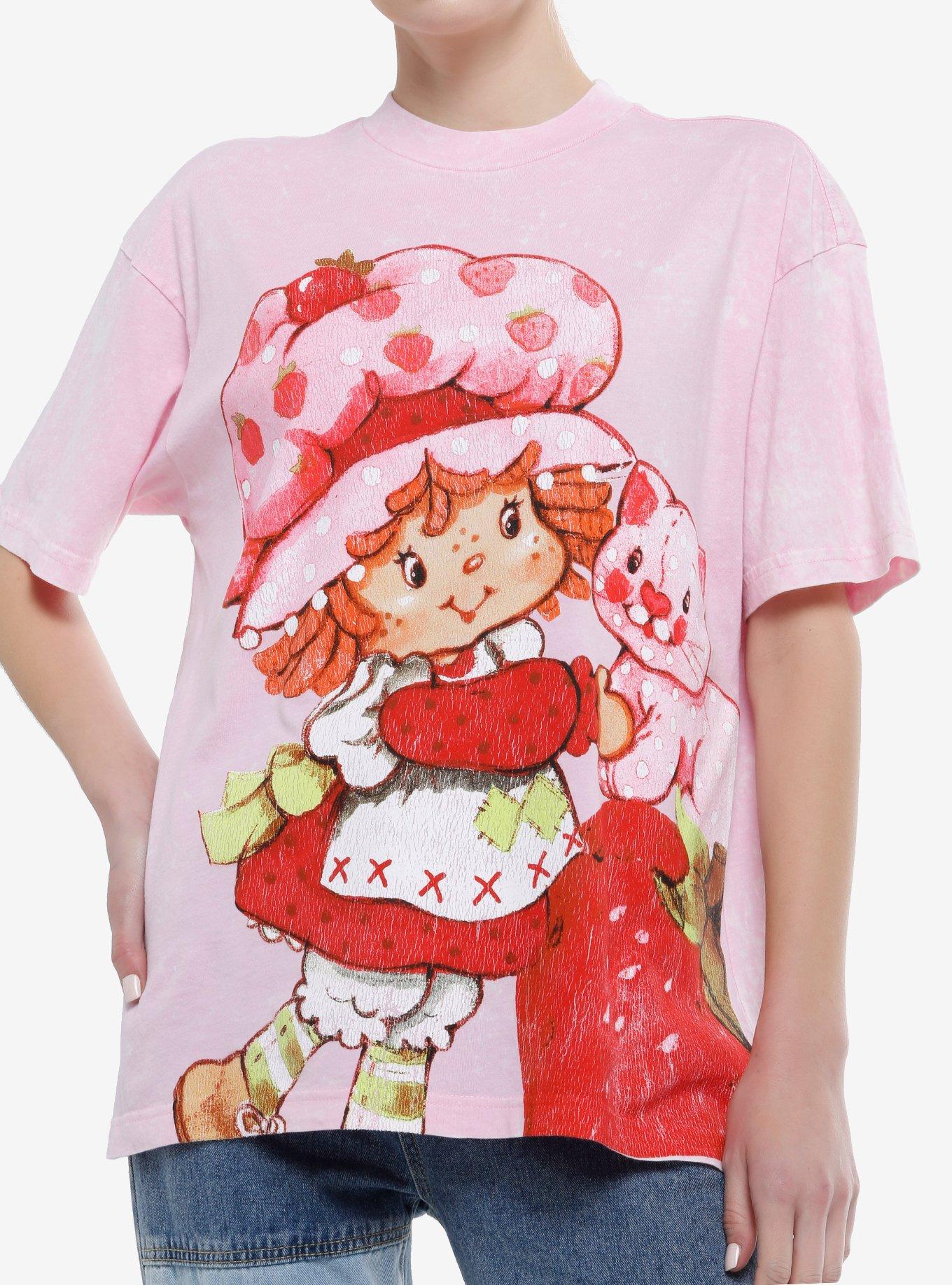 Strawberry Shortcake Vintage Jumbo Print Boyfriend Fit Girls T-Shirt, , hi-res