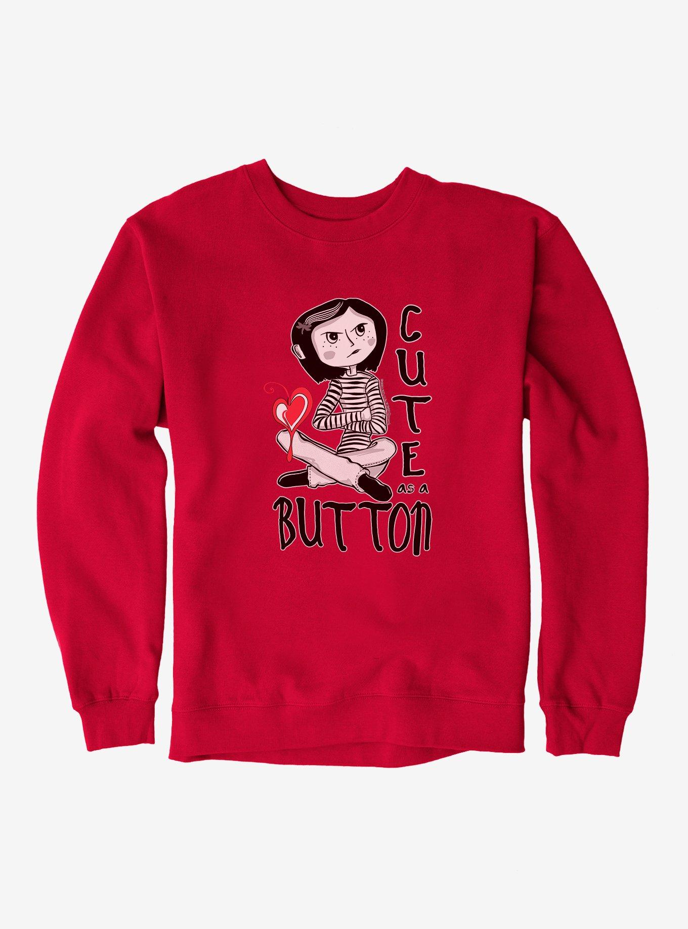 Coraline Cute As A Button Sweatshirt, , hi-res