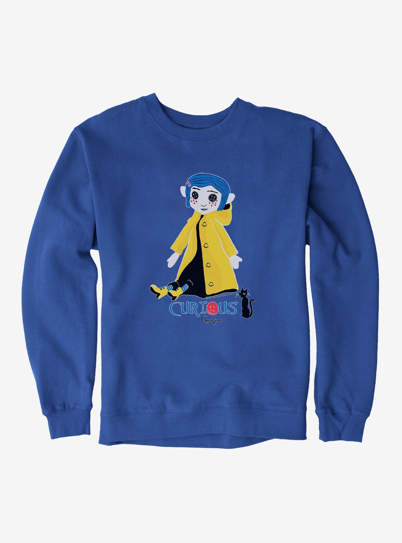 Coraline Curious Sweatshirt, ROYAL, hi-res