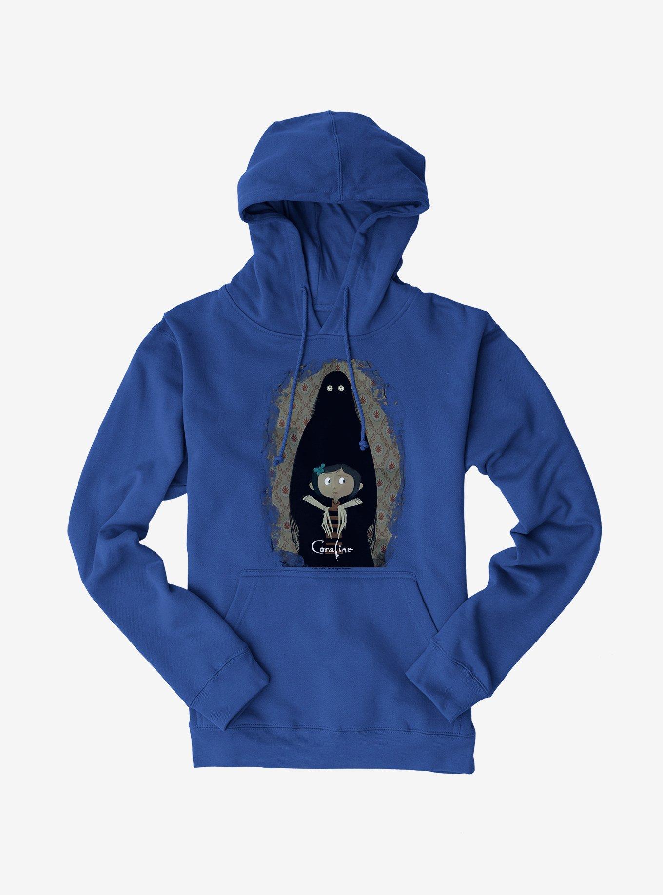 Coraline The Other Mother Shadow Hoodie, ROYAL, hi-res