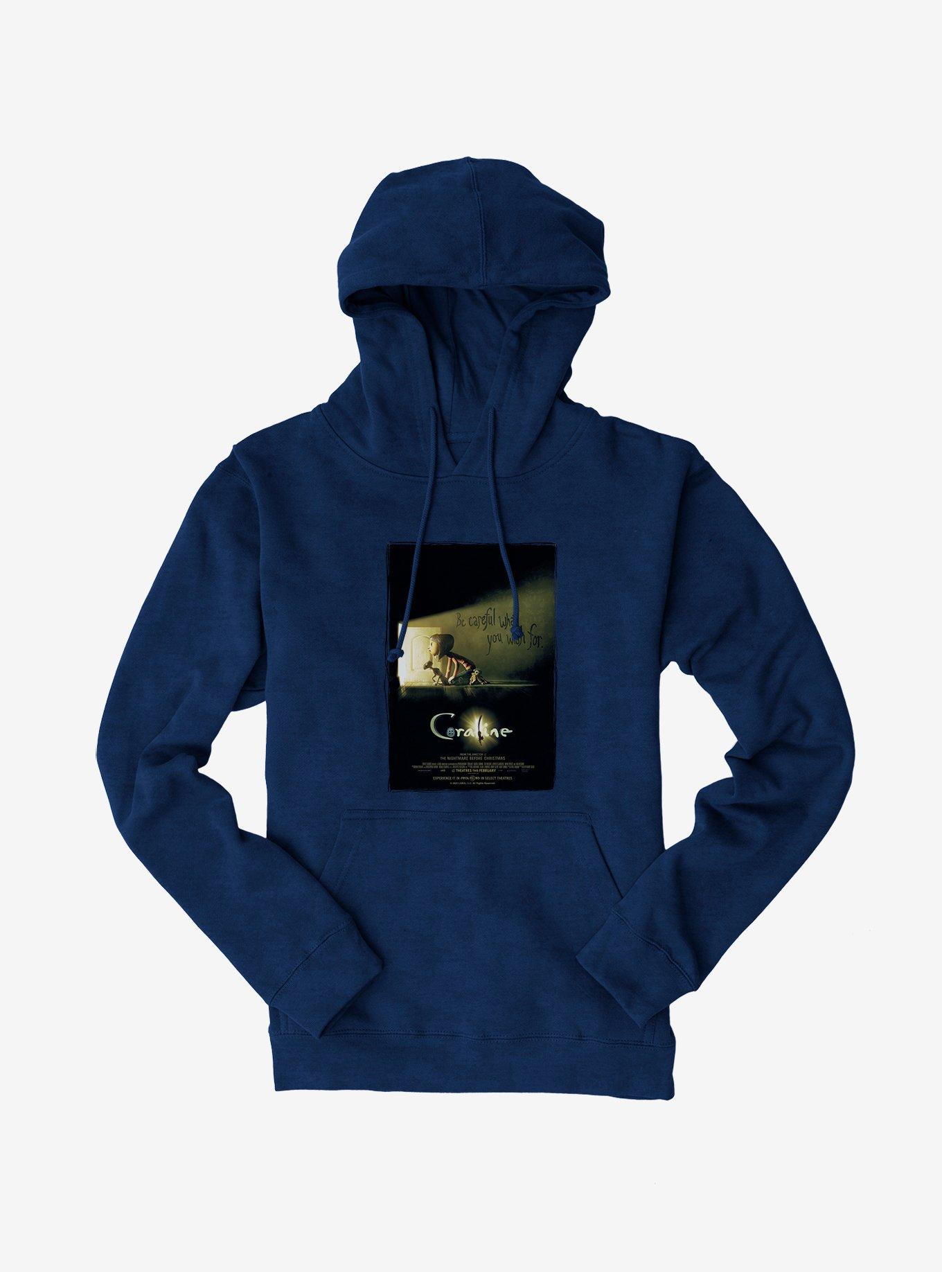 Coraline Be Careful Poster Hoodie, , hi-res