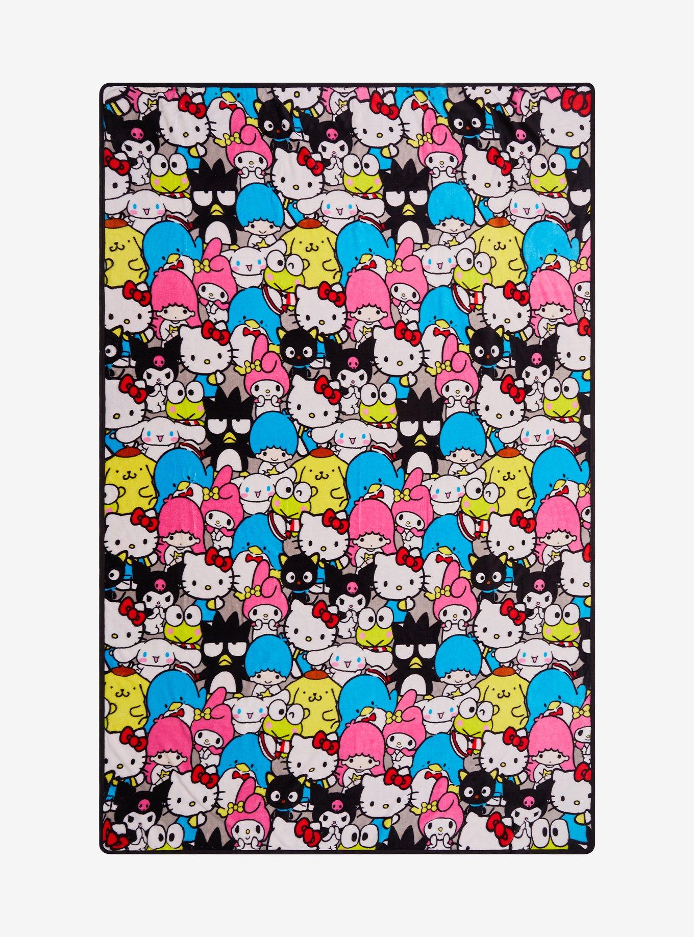 Hello Kitty And Friends Allover Print Throw Blanket, , hi-res