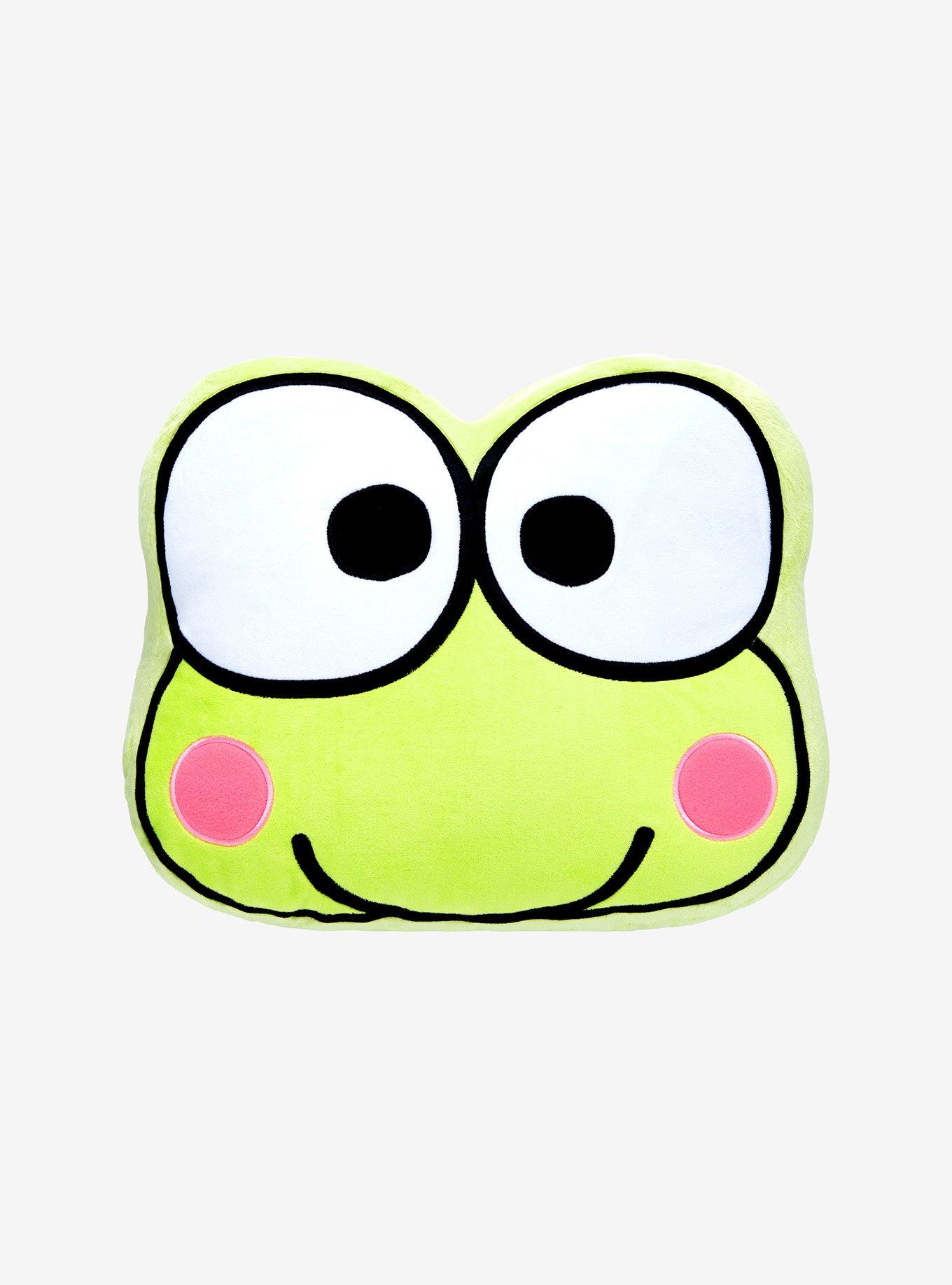 Keroppi Face Figural Pillow, , hi-res