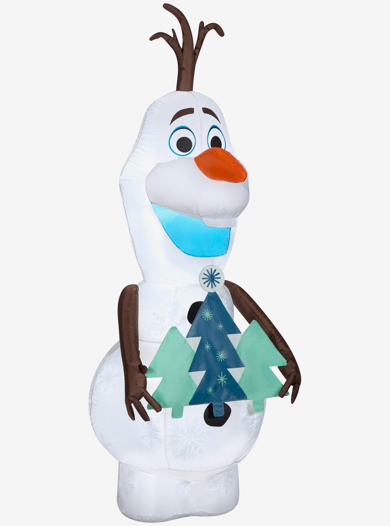 Disney Frozen Olaf with Christmas Trees Airblown