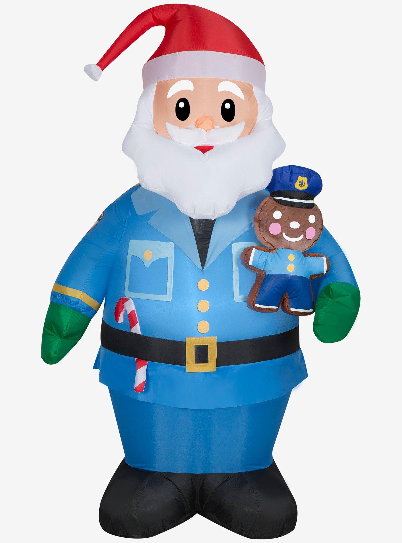 Policeman Santa Airblown