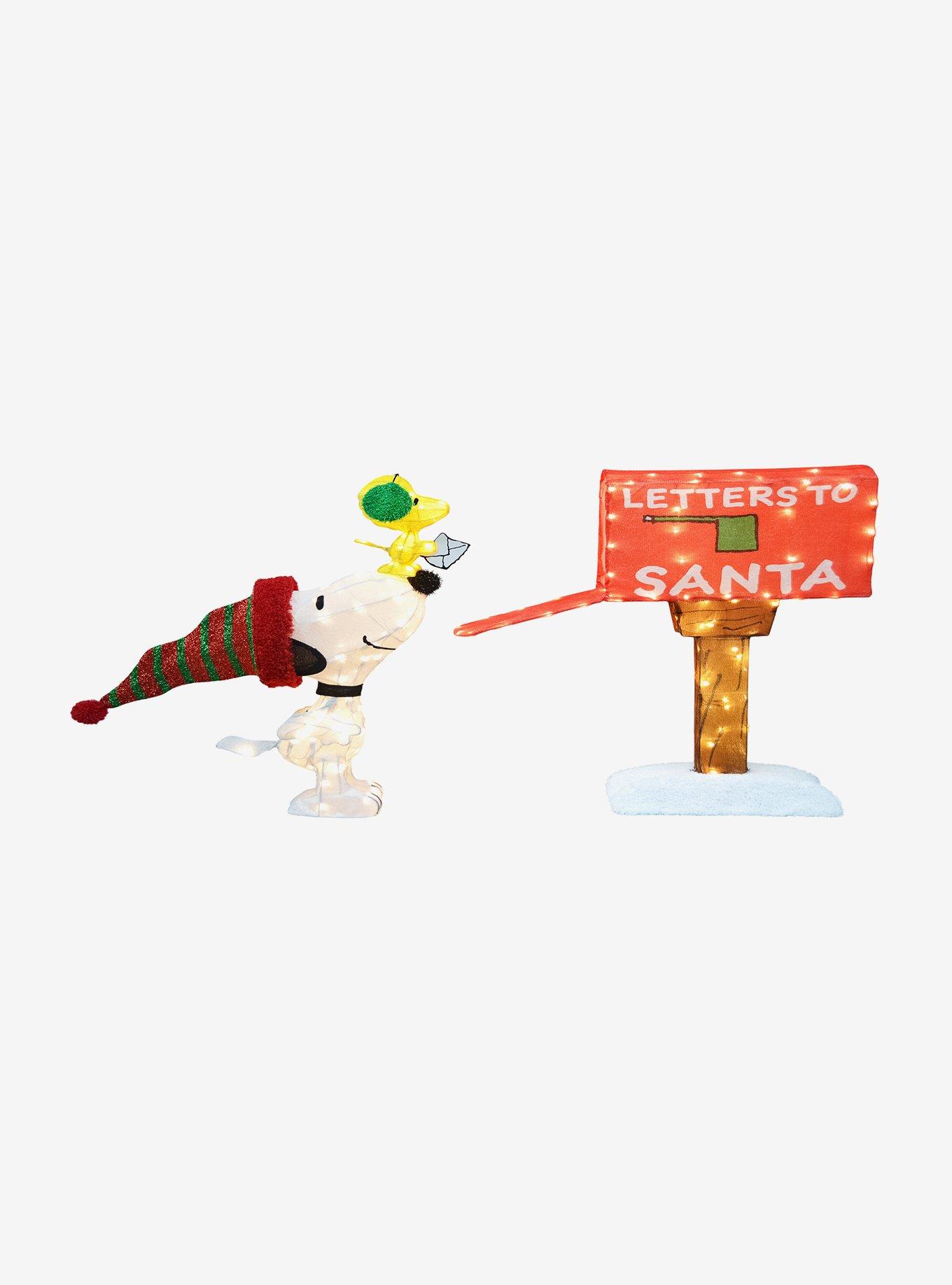 Peanuts Mailbox Letters to Santa 3D PreLit LED Yard Art, , hi-res