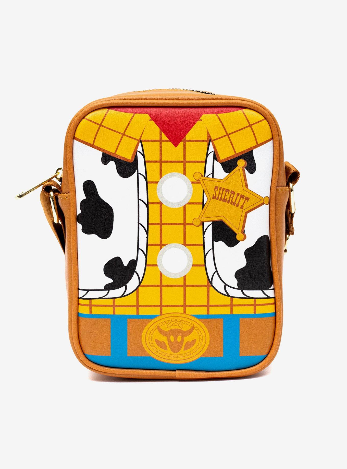Disney Pixar Toy Story Woody Doll Chest Close Up Crossbody Bag