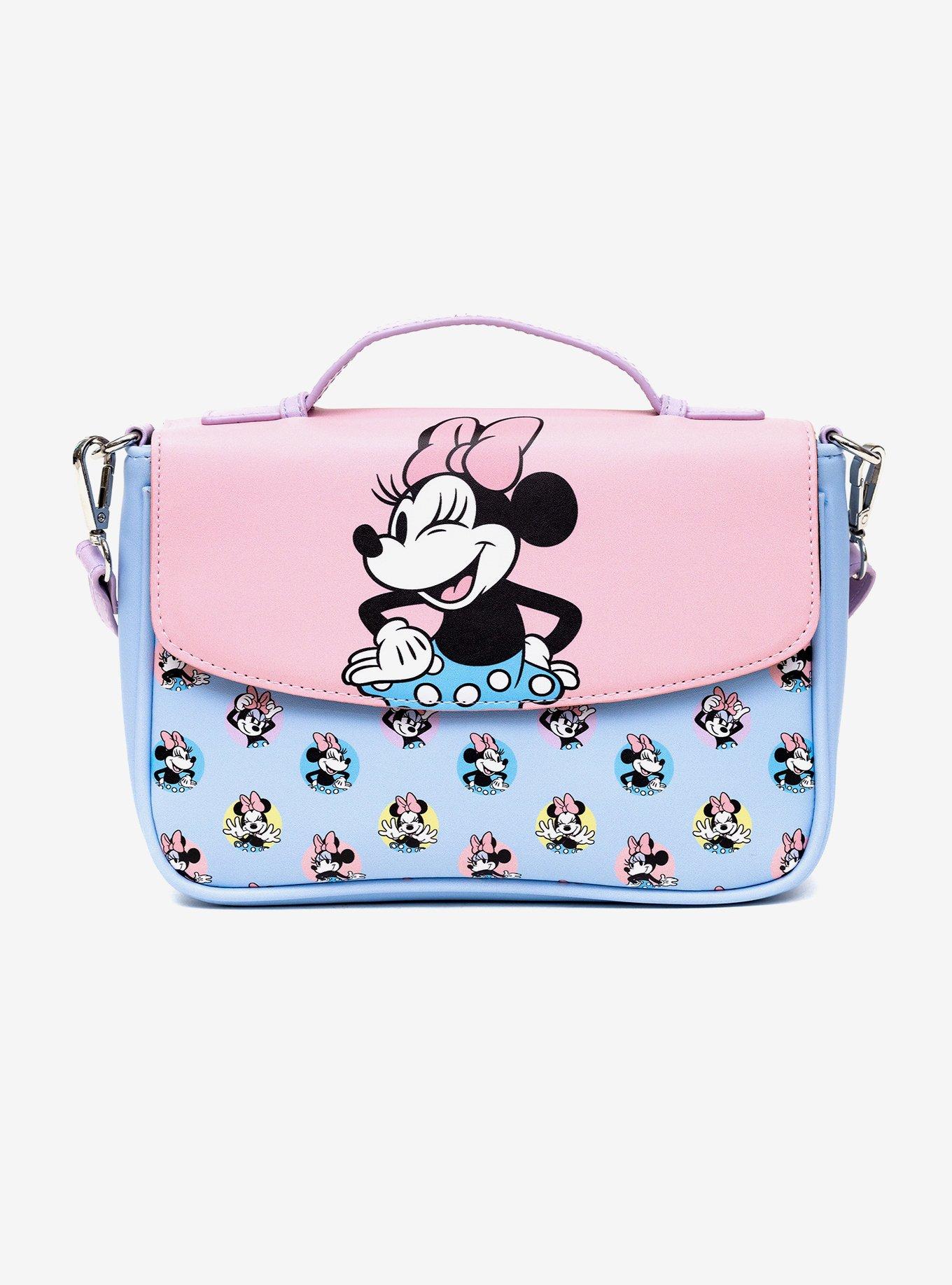 Disney Minnie Mouse Winking Pose Polka Dot Crossbody Bag, , hi-res