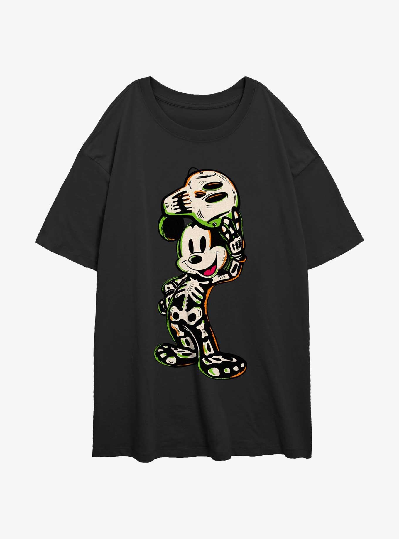 Disney100 Mickey Mouse Skeleton Costume Girls Oversized T-Shirt, , hi-res