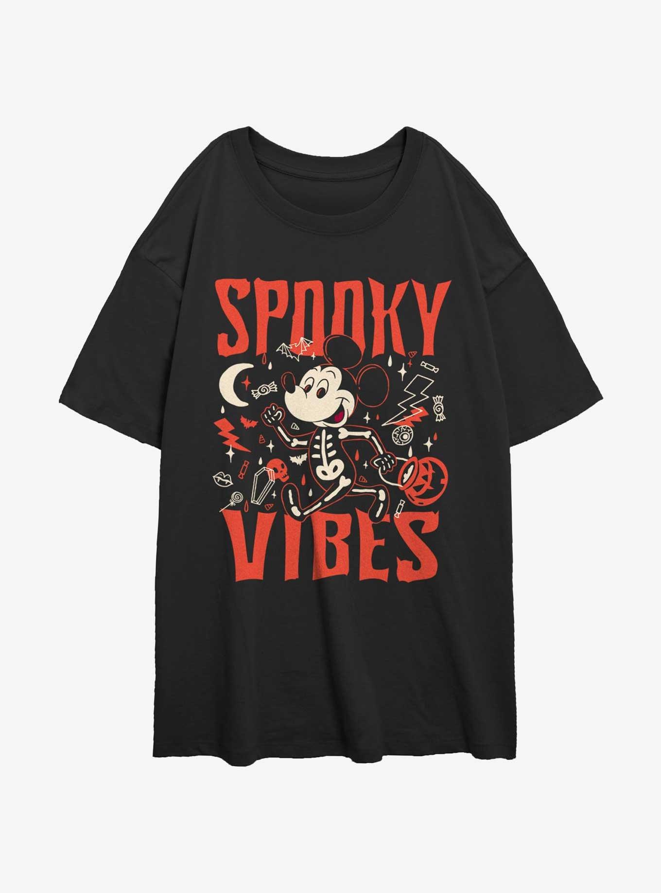 Disney Mickey Mouse Spooky Vibes Girls Oversized T-Shirt, , hi-res