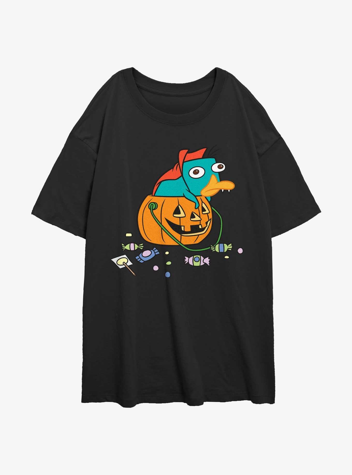 Disney Phineas and Ferb Fang Perry Girls Oversized T-Shirt, , hi-res