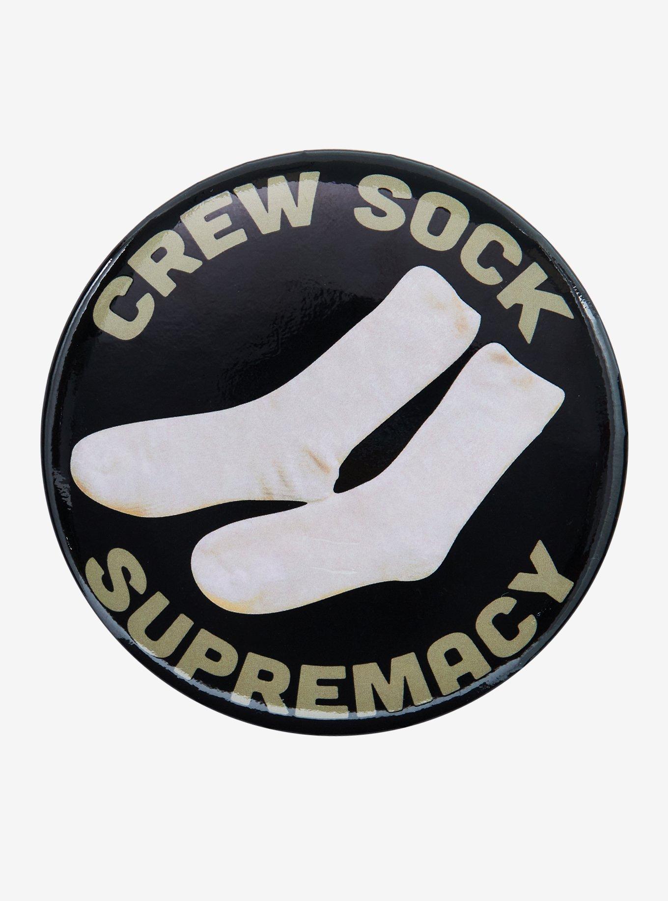 Crew Sock Supremacy 3 Inch Button, , hi-res